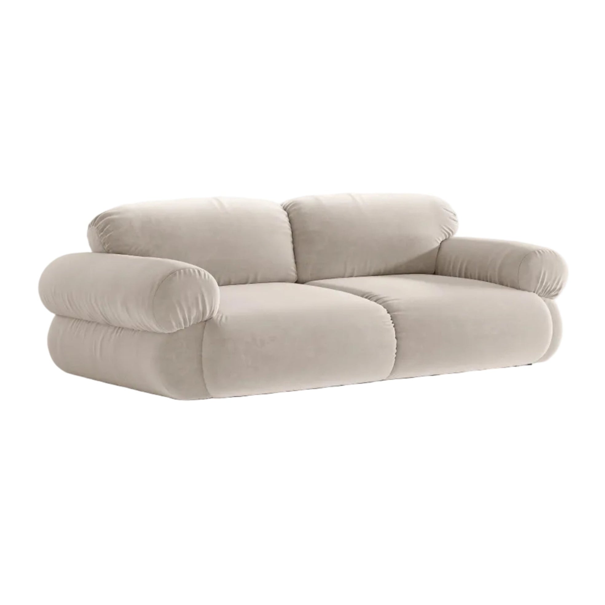 Sofa 3-osobowa aksamitna OPHELIA beżowy