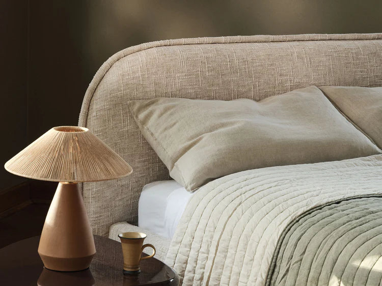 Bett MURADA grün meliert Chenille