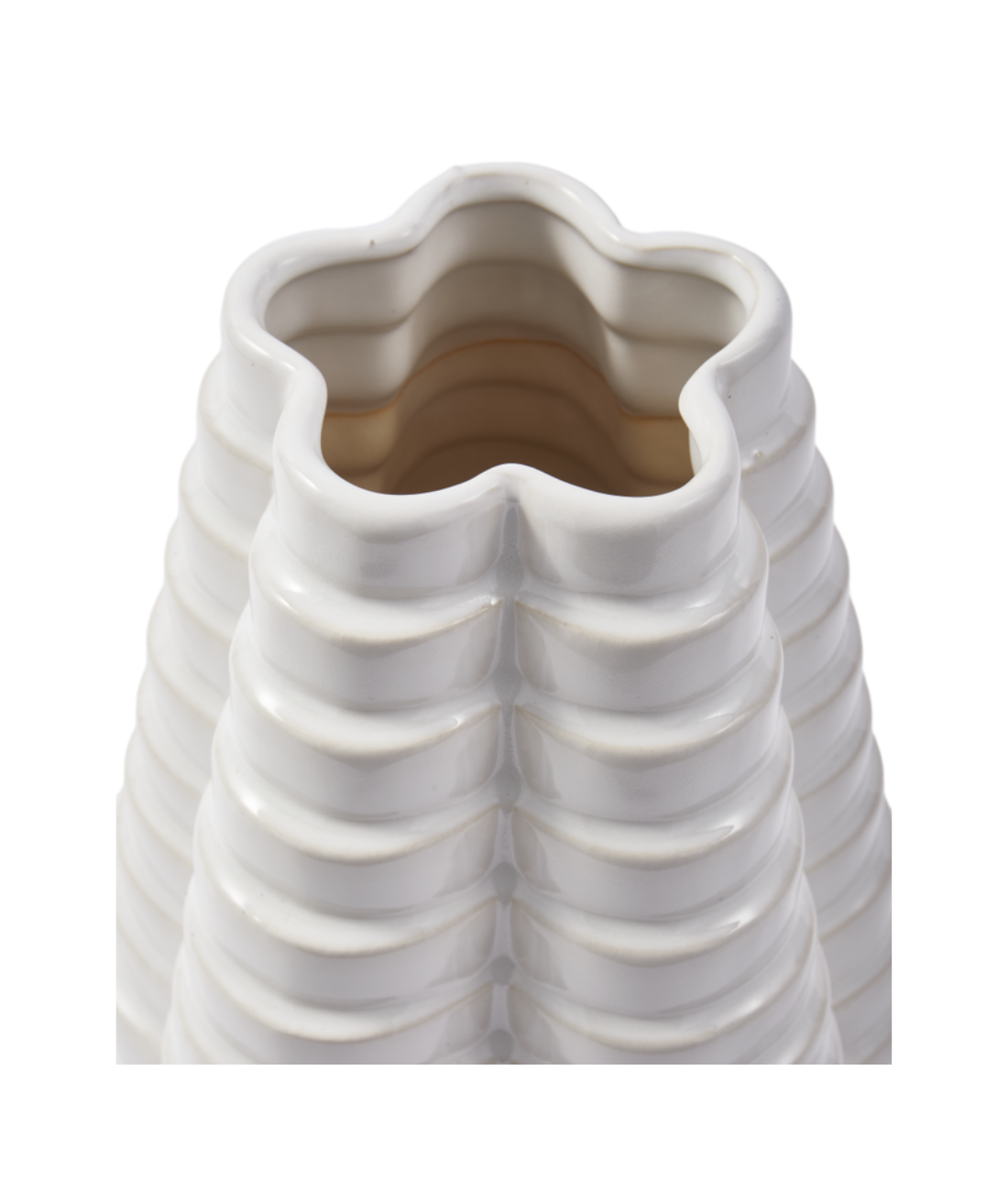 Wazon MILLE-FEUILLE biały