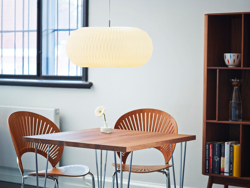 Hanging Lamp MODEL 195 DONUT white with gold