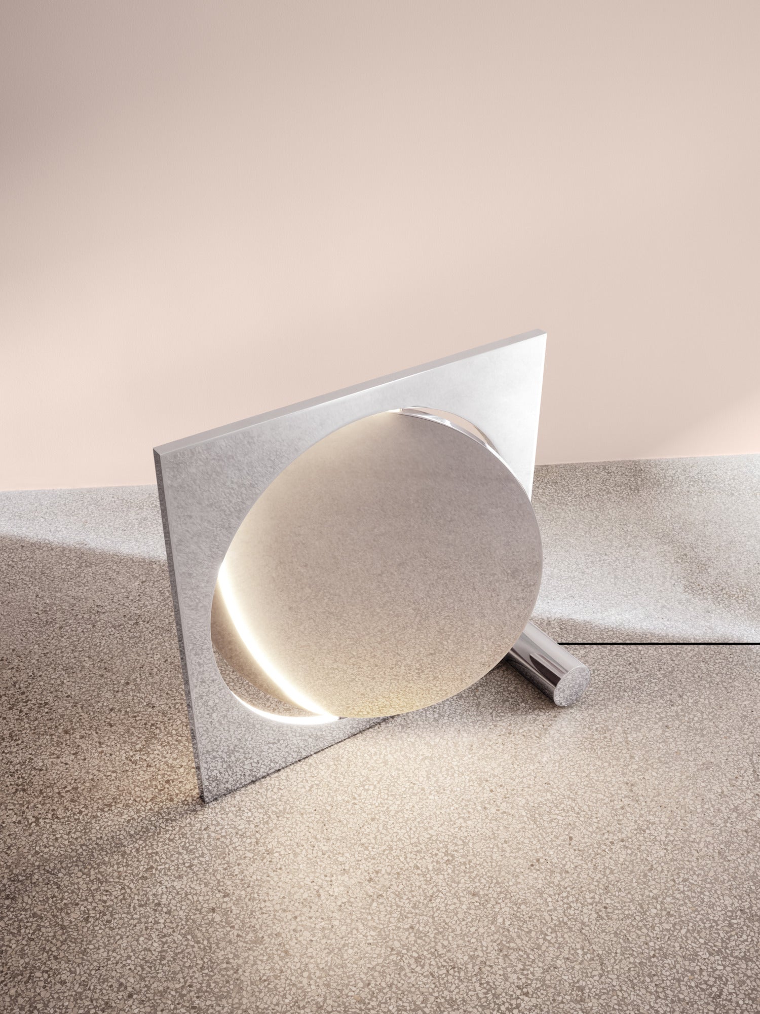 MOONSETTER chrome floor lamp