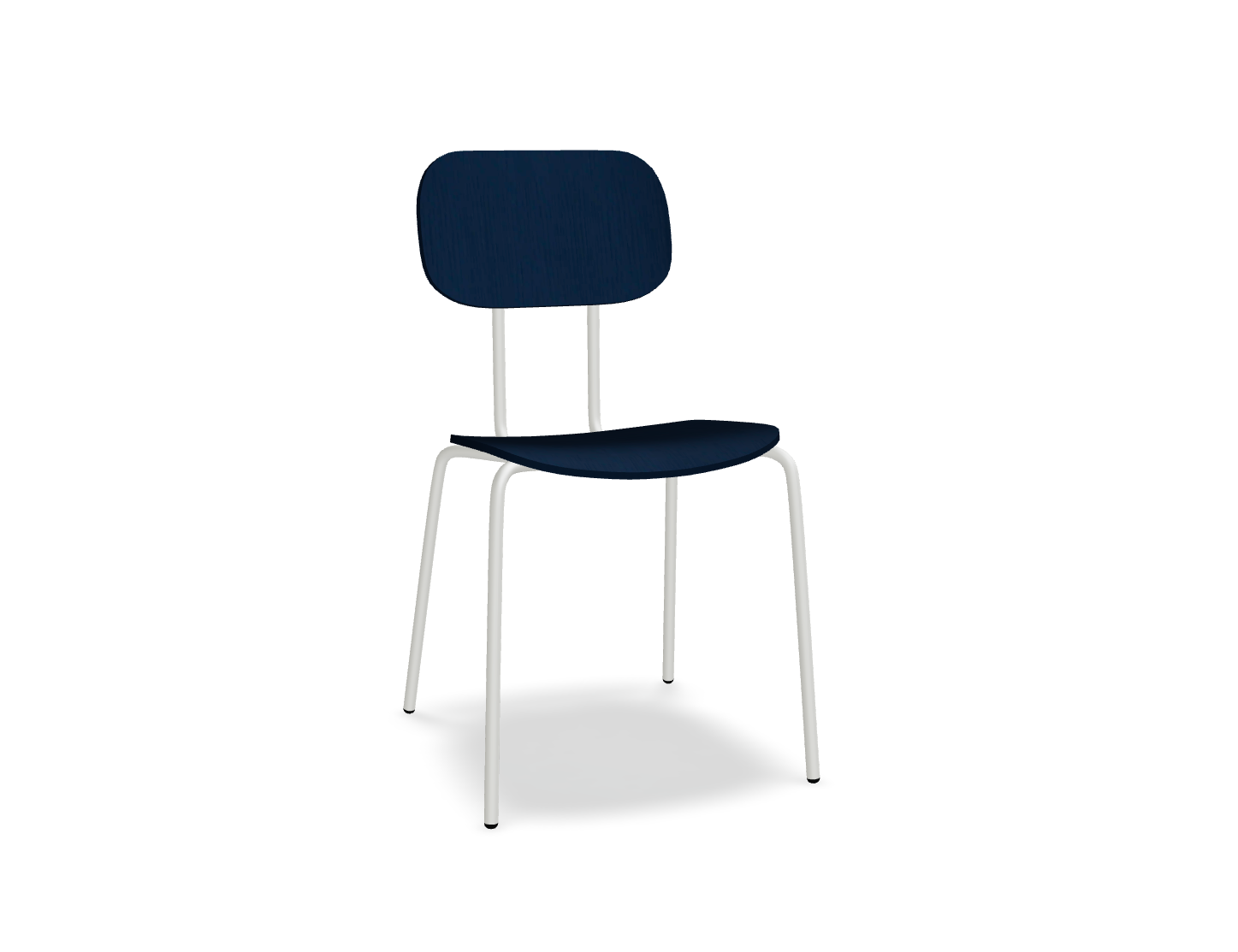 Krzesło NEW SCHOOL perłowa podstawa – .mdd