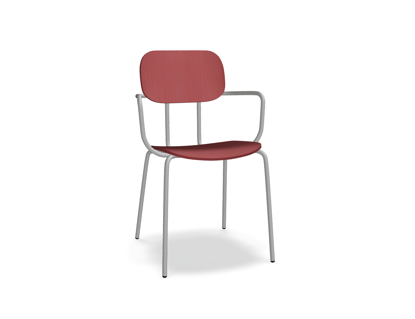 Krzesło NEW SCHOOL jasnoszara podstawa – .mdd