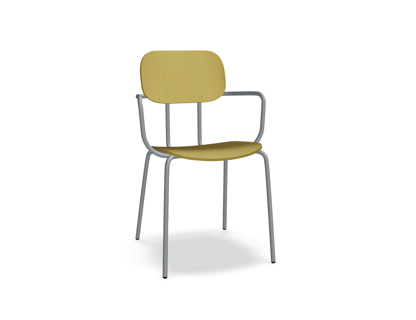 Krzesło NEW SCHOOL ciemnoszara podstawa – .mdd