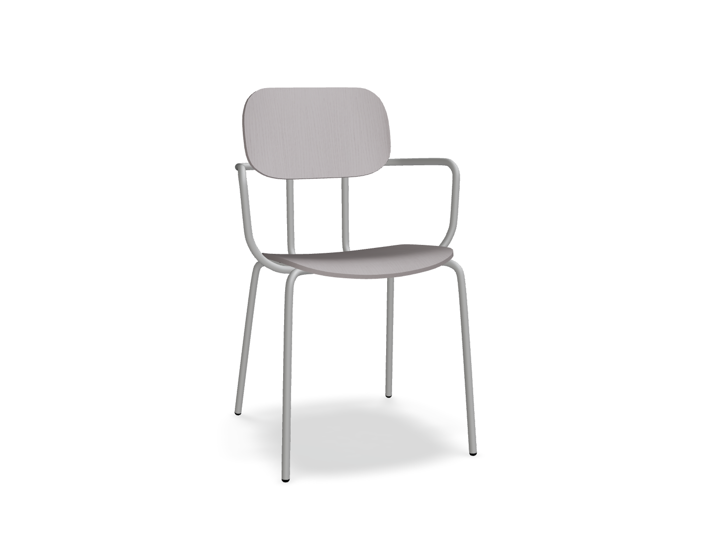 Krzesło NEW SCHOOL jasnoszara podstawa – .mdd