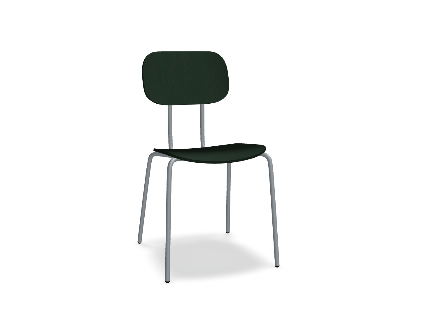 Krzesło NEW SCHOOL ciemnoszara podstawa – .mdd