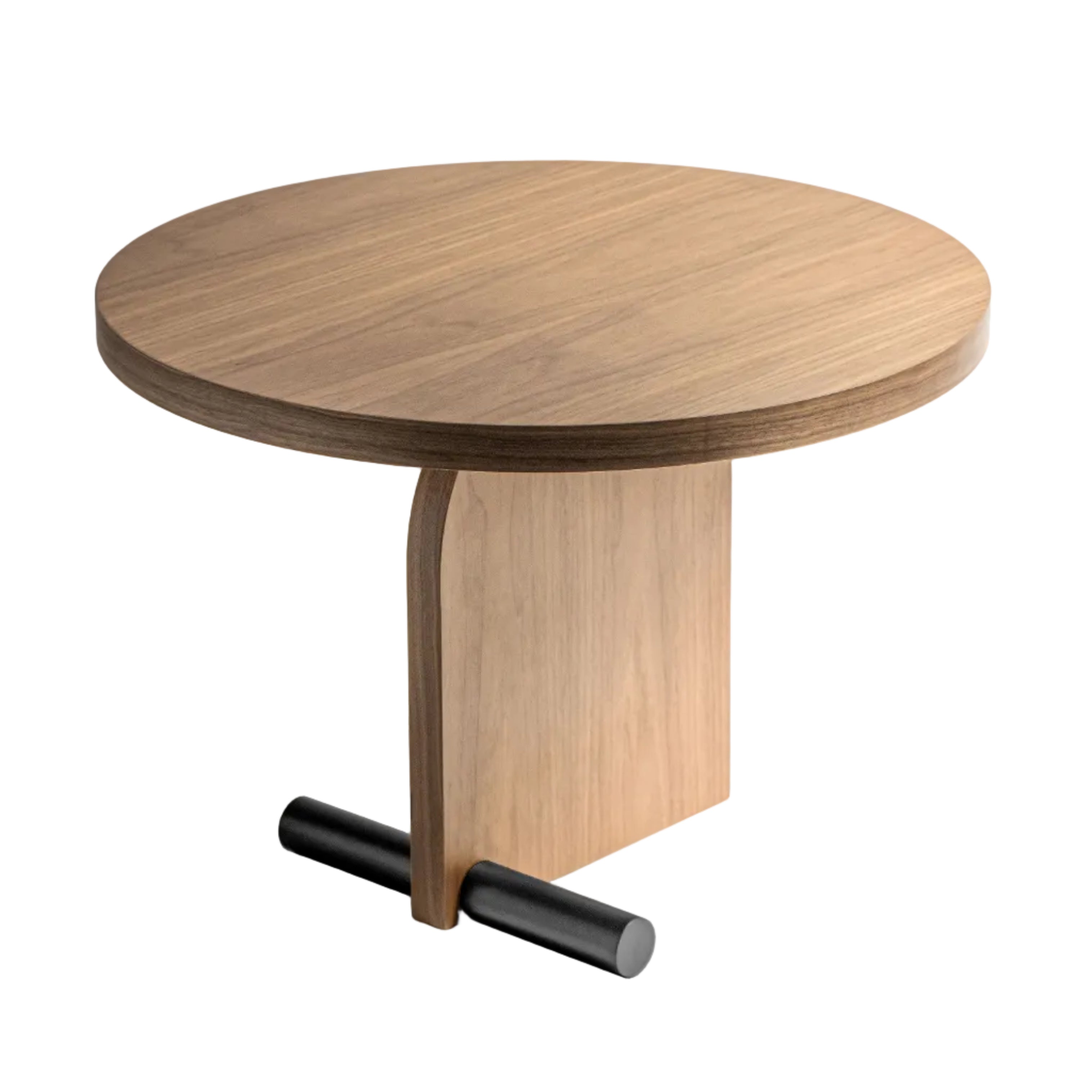 Stolik kawowy NOVA fornir orzechowy z czarnym wykończeniem