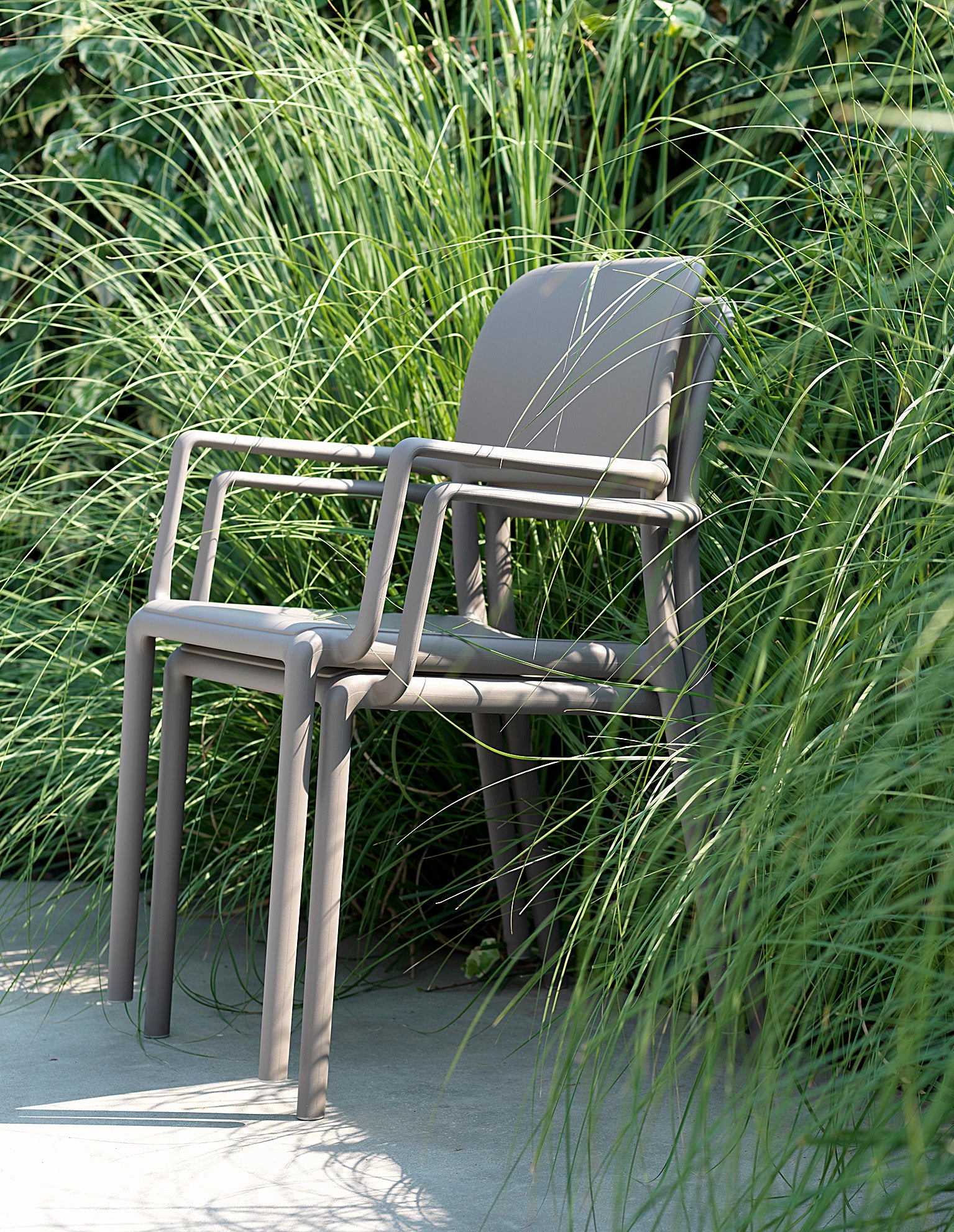 RIVA Blue Outdoor Chair with Armrests