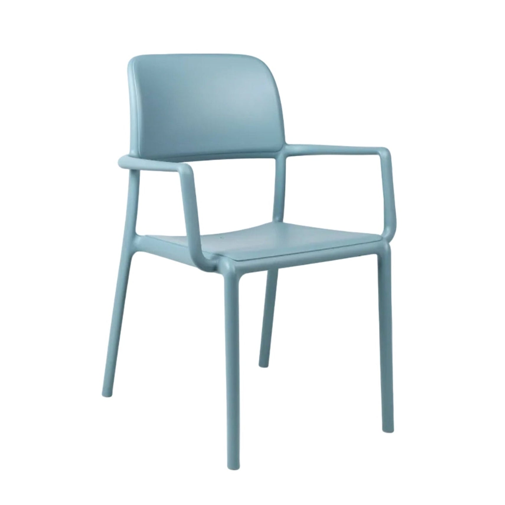 RIVA Blue Outdoor Chair with Armrests