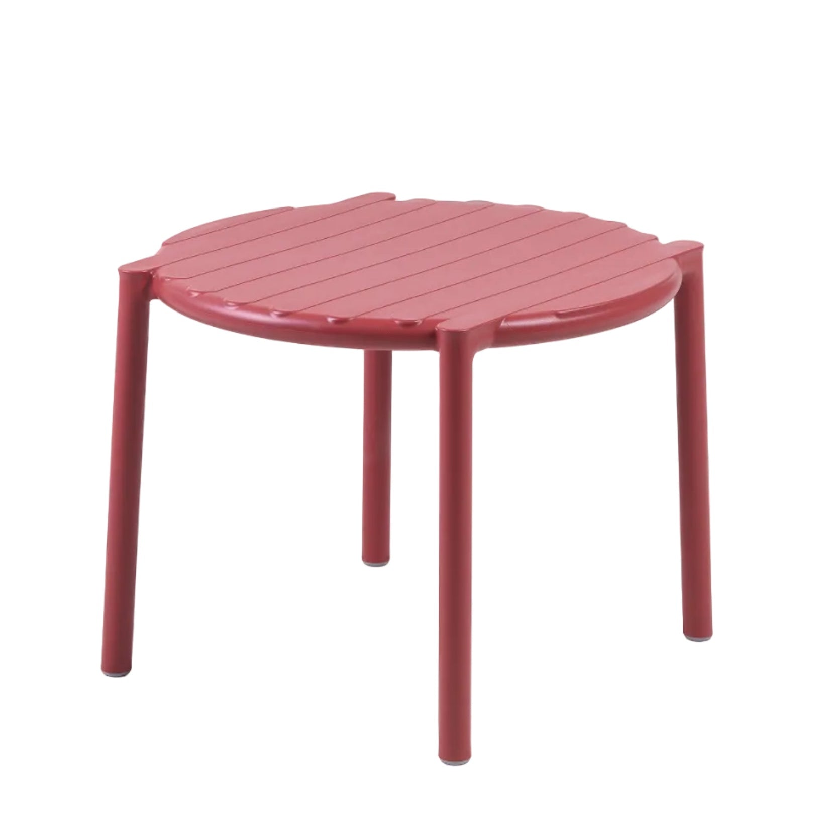 Round Outdoor Side Table DOGA Marsala