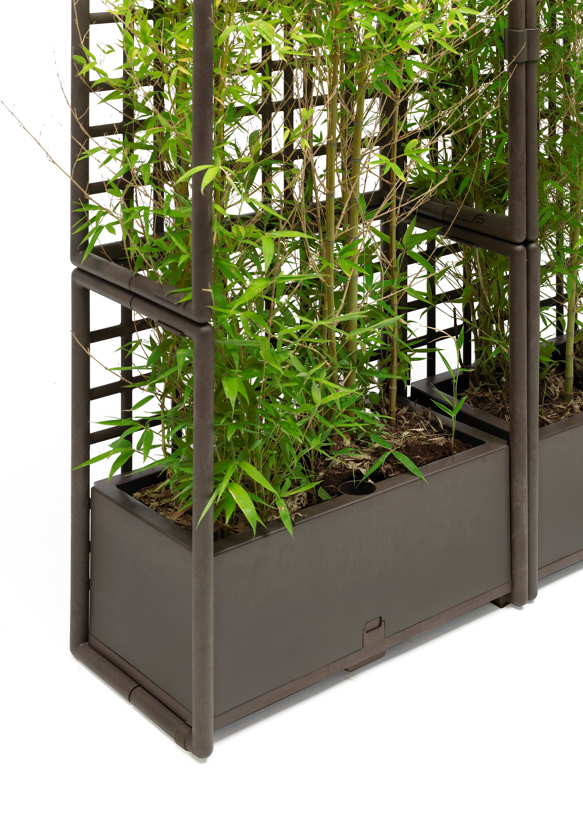 System modułowy zewnętrzny z donicą SIPARIO ziemisty brązowy