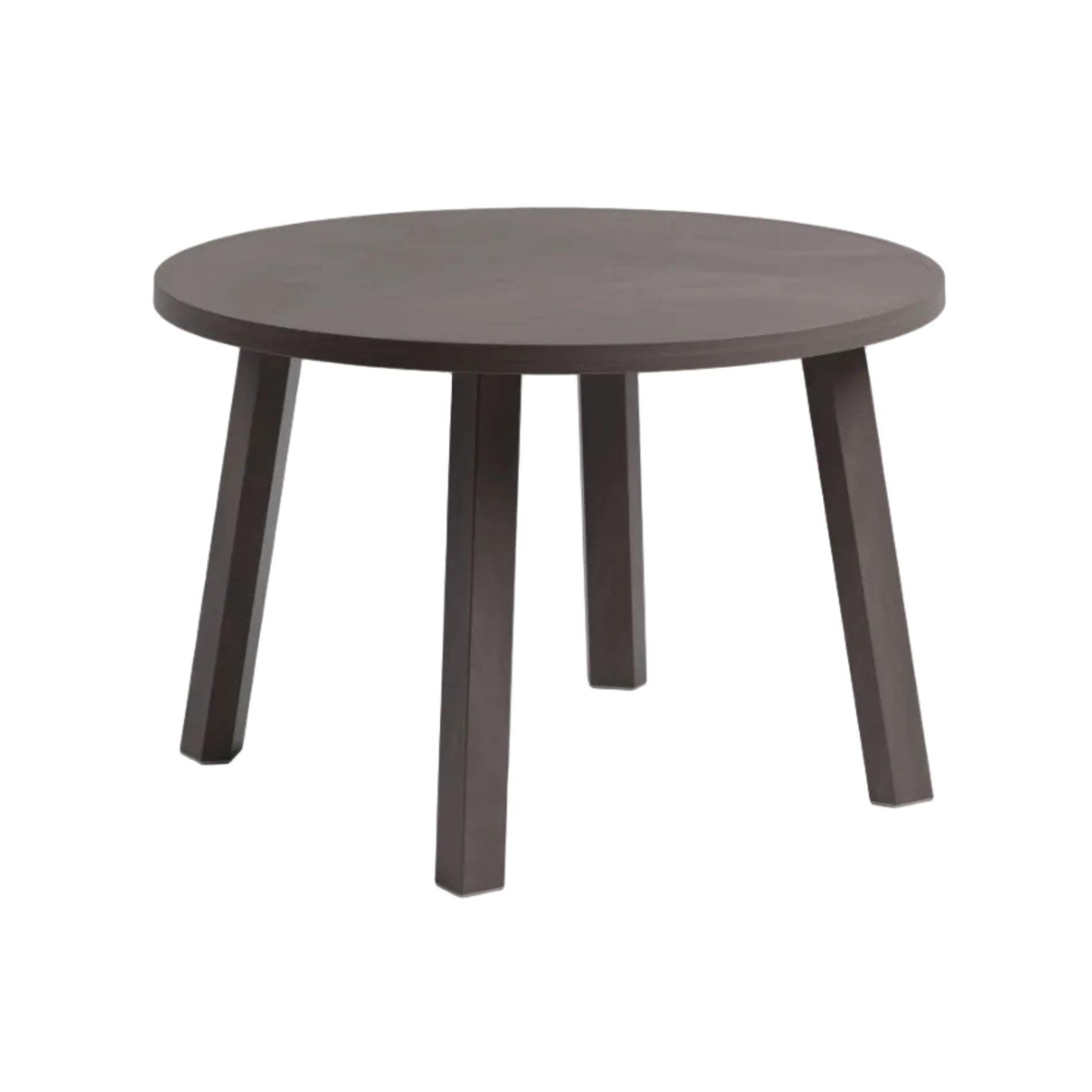 MAXIMO Round Outdoor Side Table in Earthy Brown