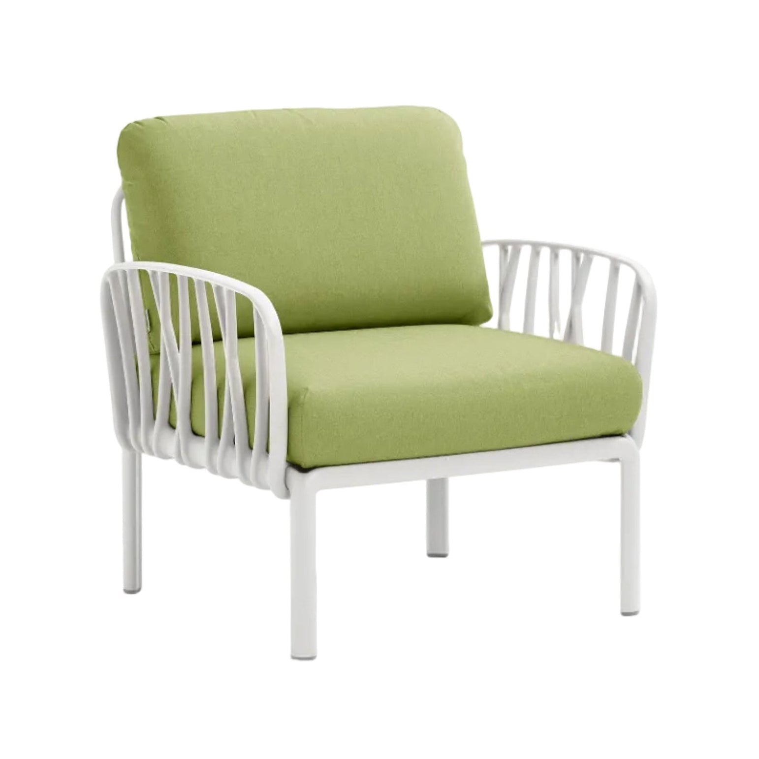 Outdoor Armchair KOMODO Green Sunbrella® with White Base
