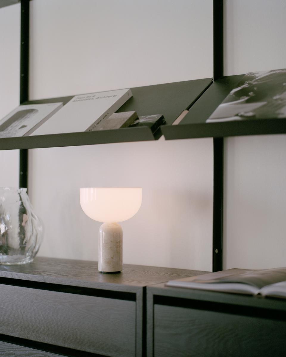 Lampa przenośna KIZU kremowy marmur