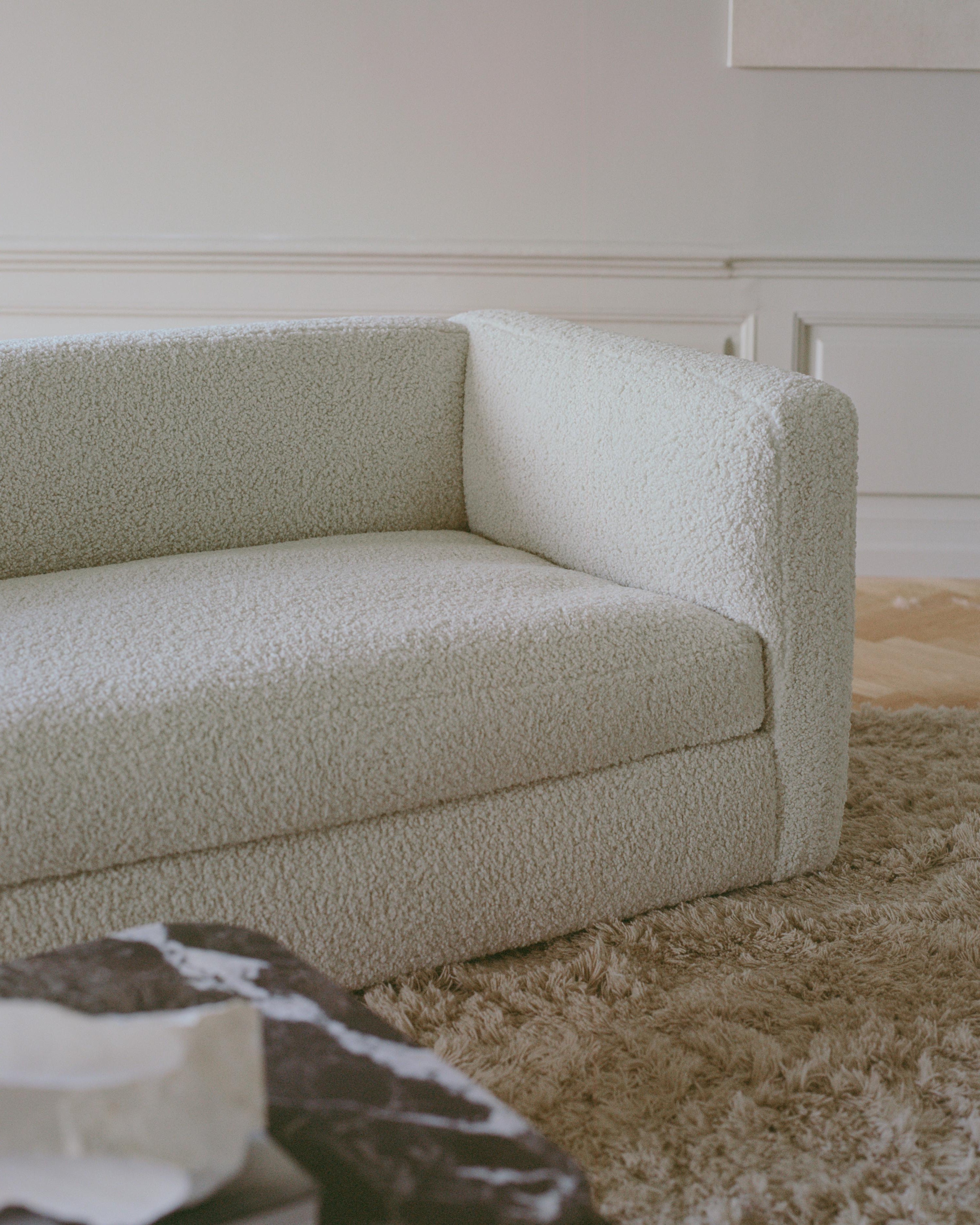 Sofa modułowa CODA - element końcowy szeroki prawostronny tapicerowany