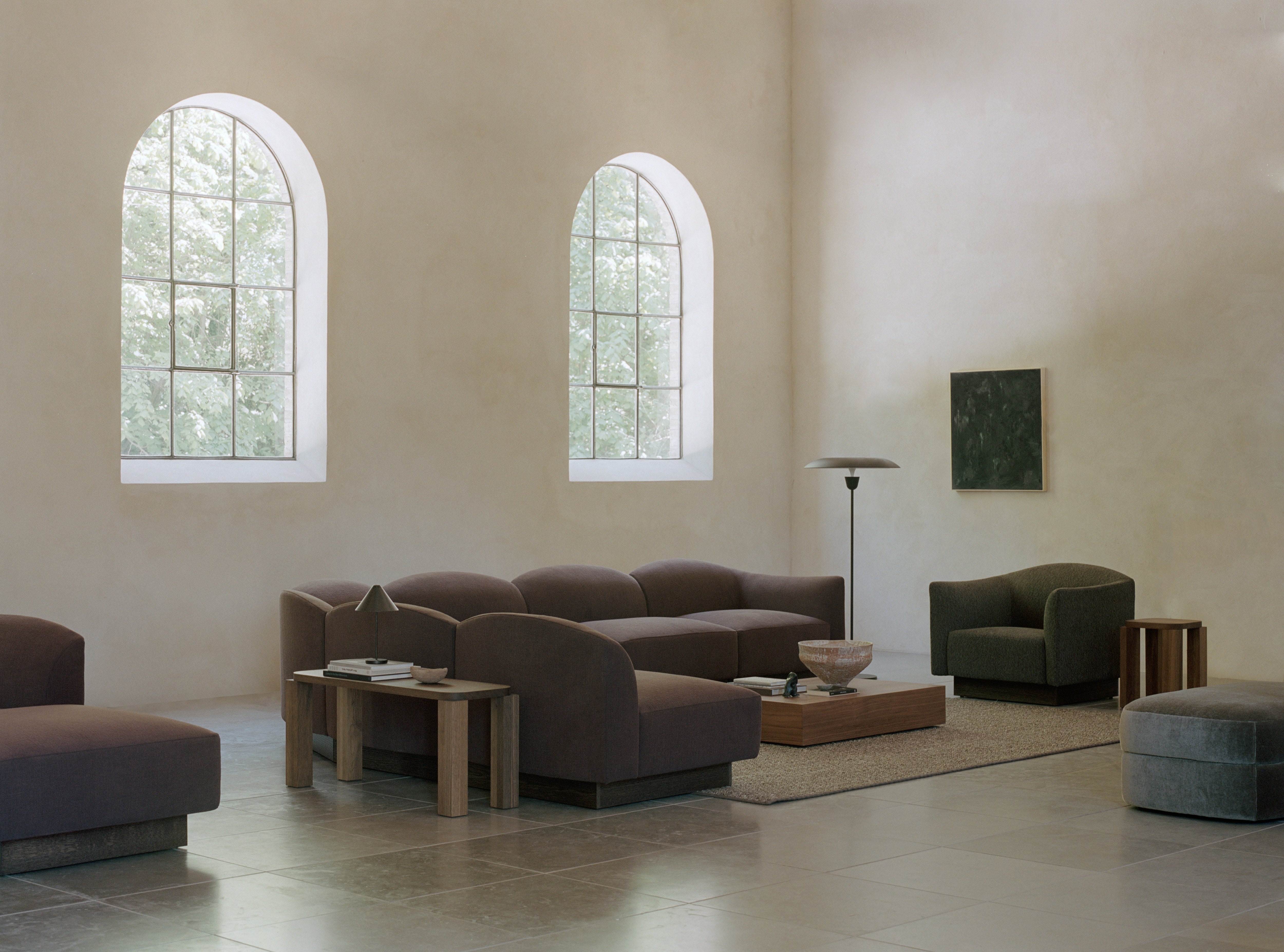 Stehlampe KANTARELL schwarz mit weißem Finish