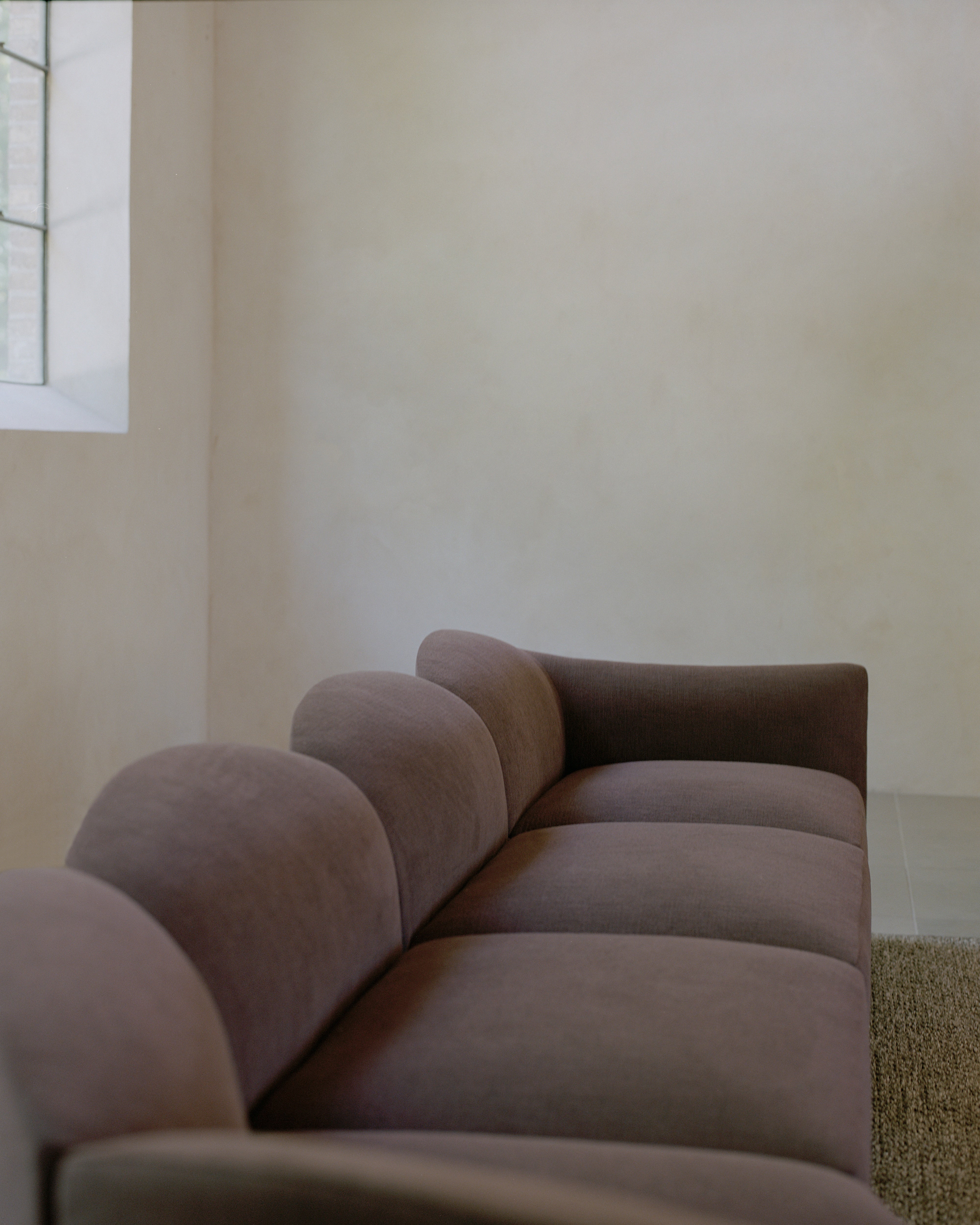 SHORE modular sofa - left-side end element without armrest, customizable