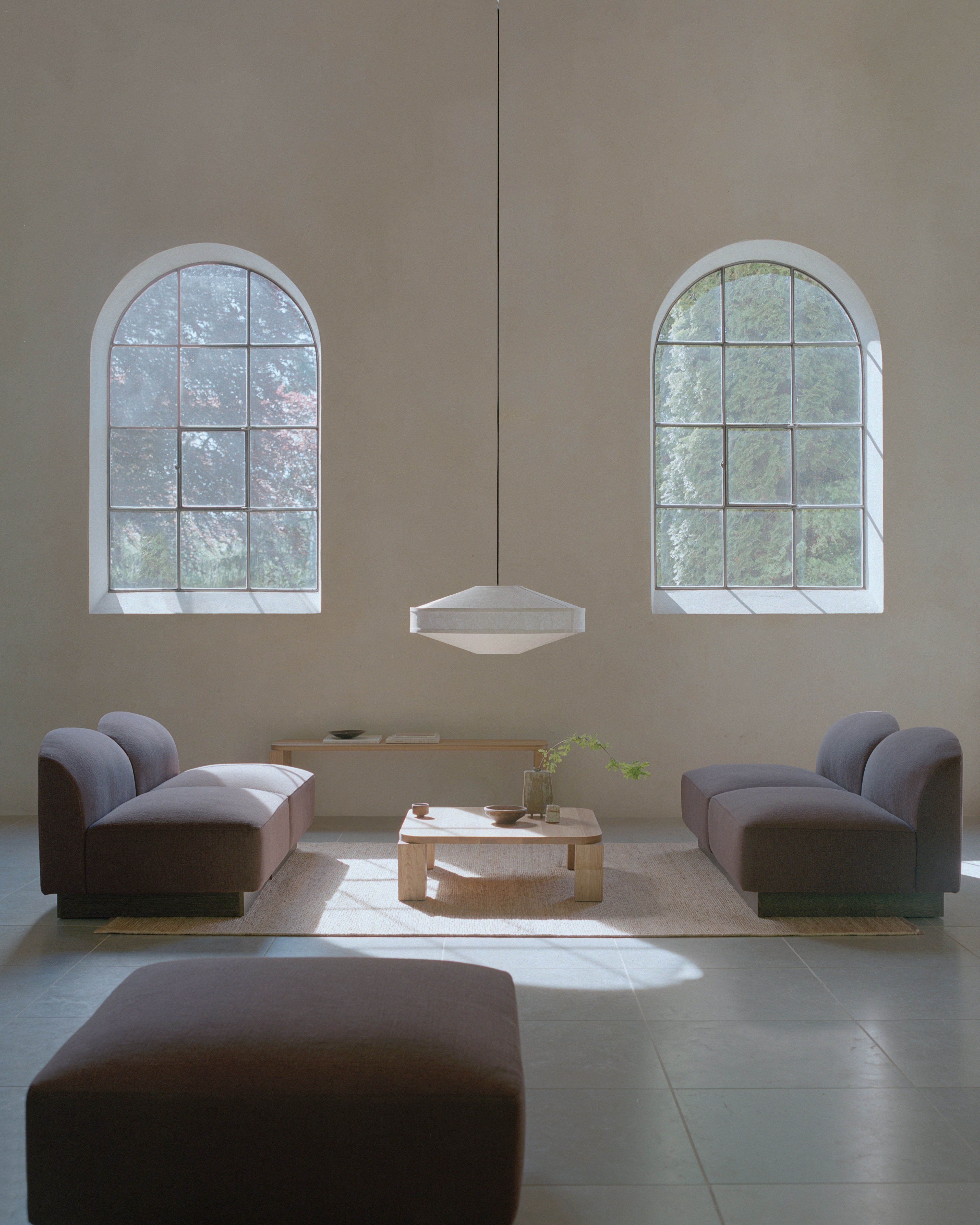 SHORE modular sofa - left-side end element without armrest, customizable