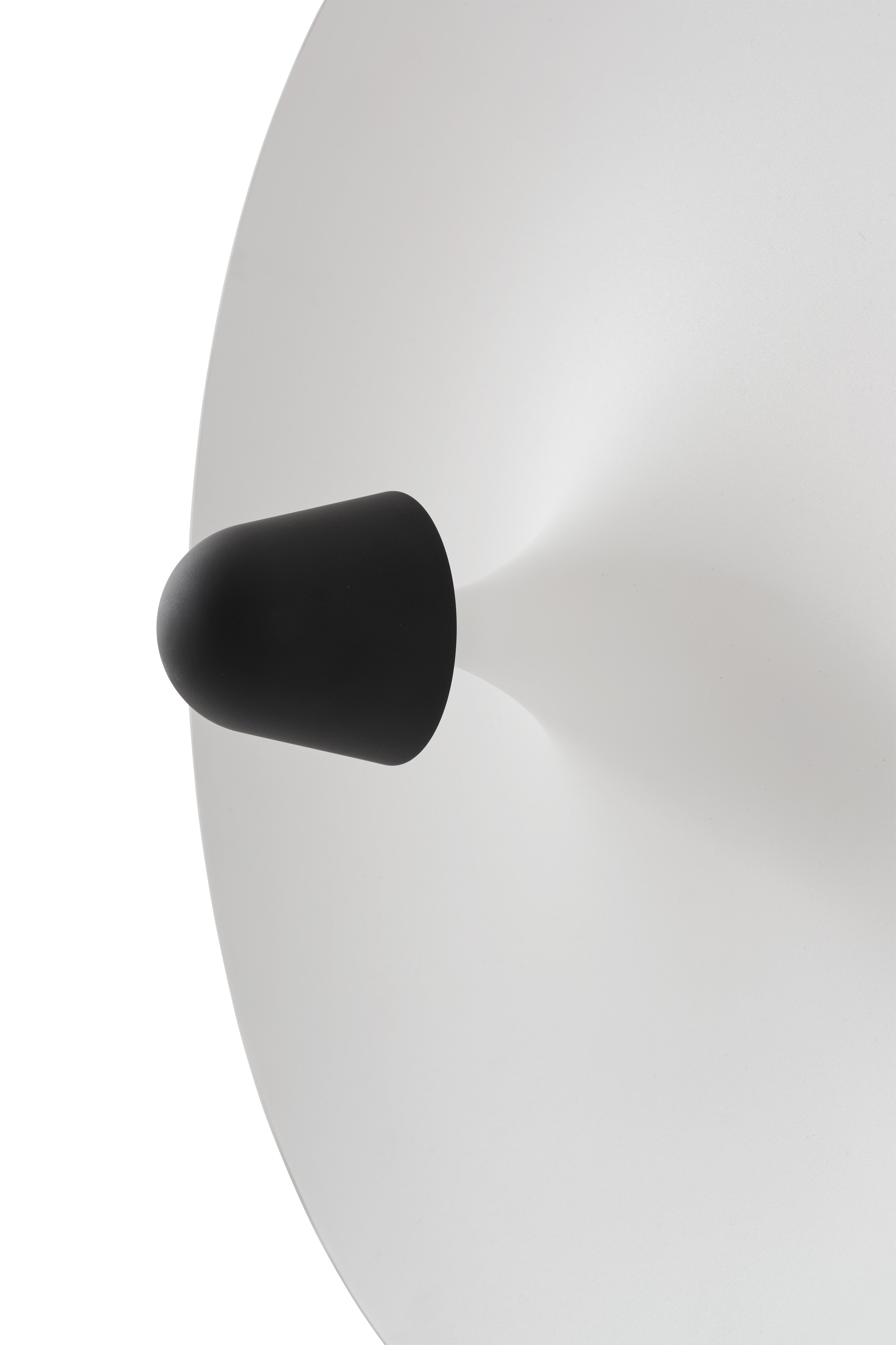 Lampa ścienna KANTARELL czarny z białym wykończeniem