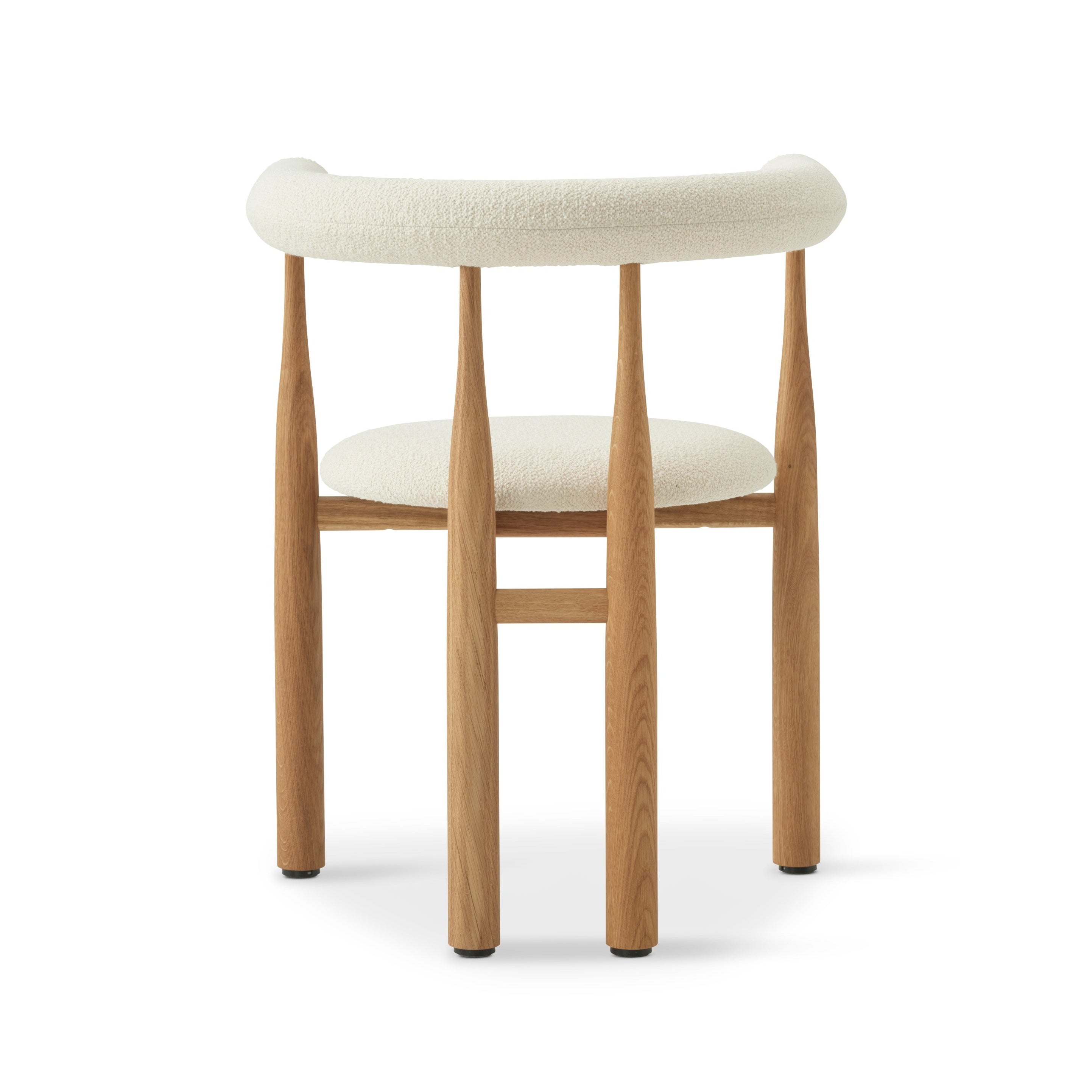 BUKOWSKI FULLY upholstered chair with oak base