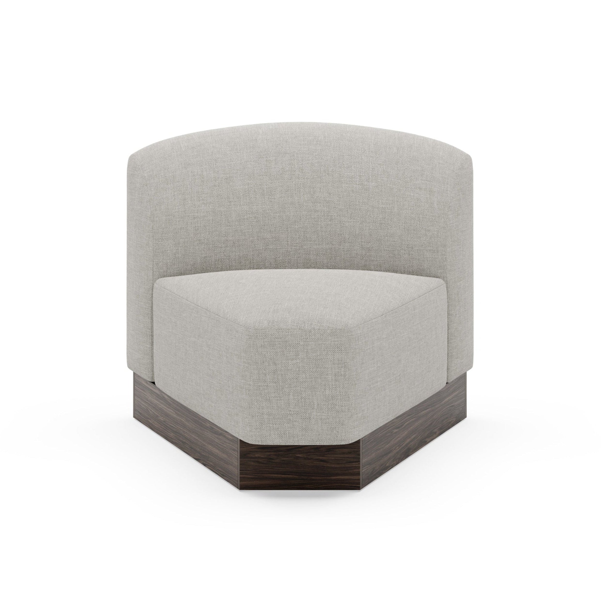Modulares Sofa SHORE - personalisierbares, abgerundetes Eckelement