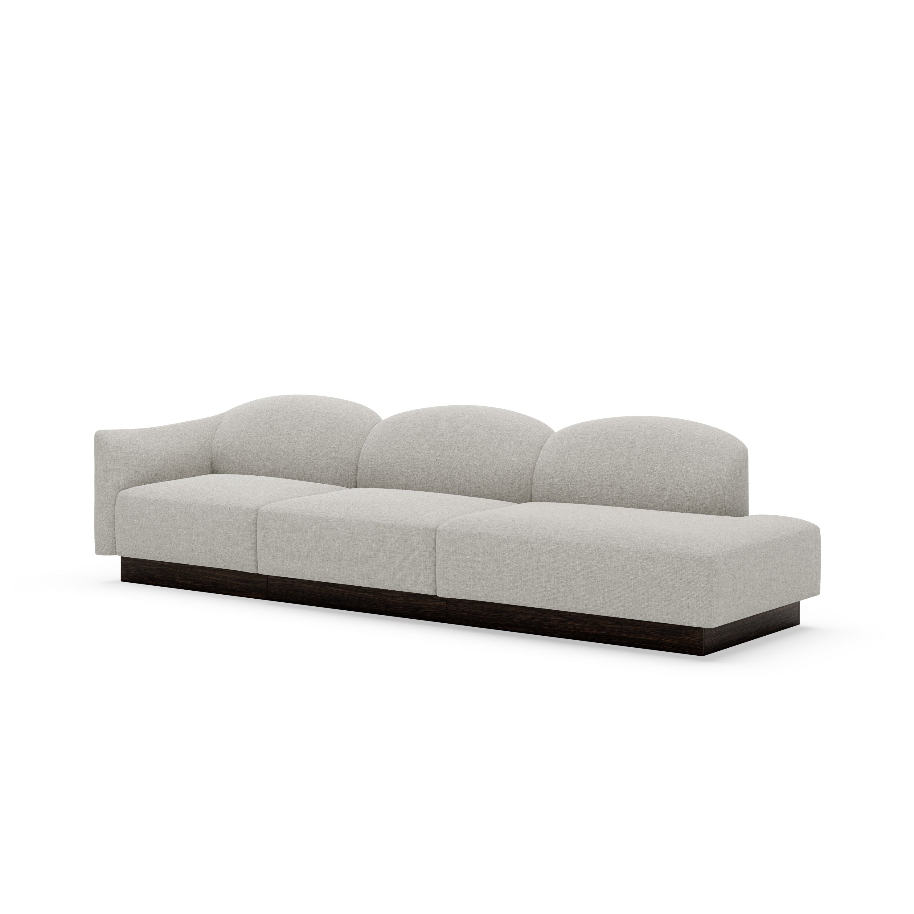 customizable right-facing open modular sofa SHORE