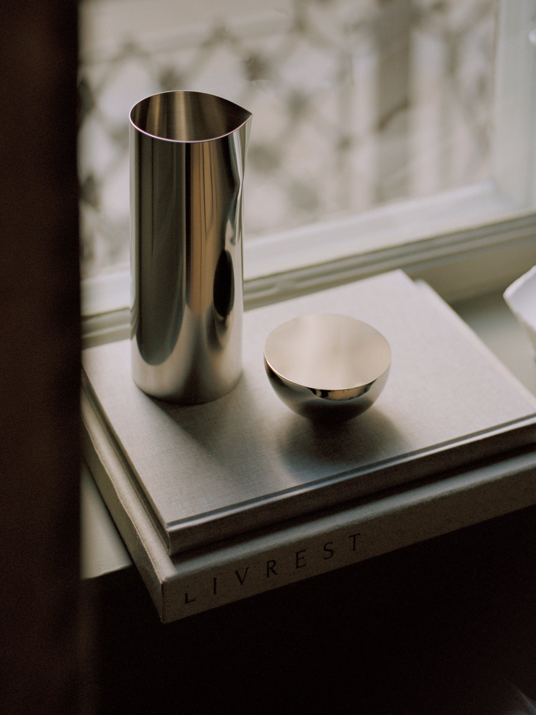 Vase PLEAT silber
