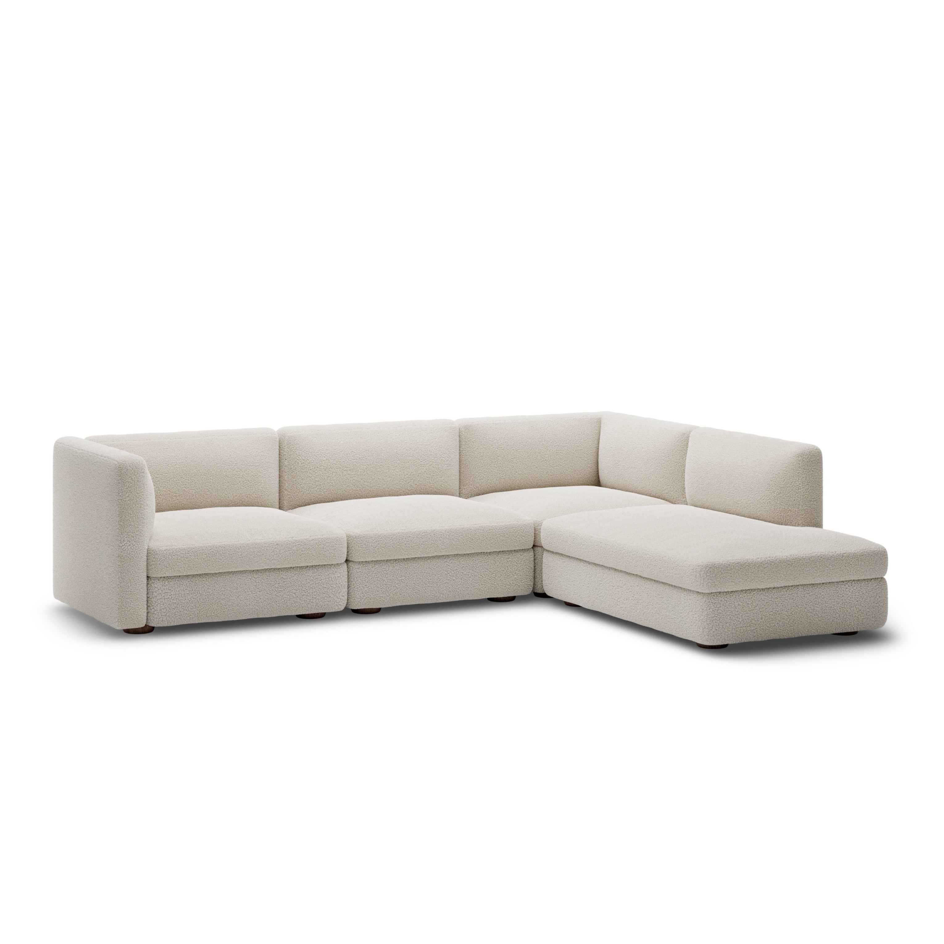Sofa modułowa CODA - element otwarty prawostronny tapicerowany