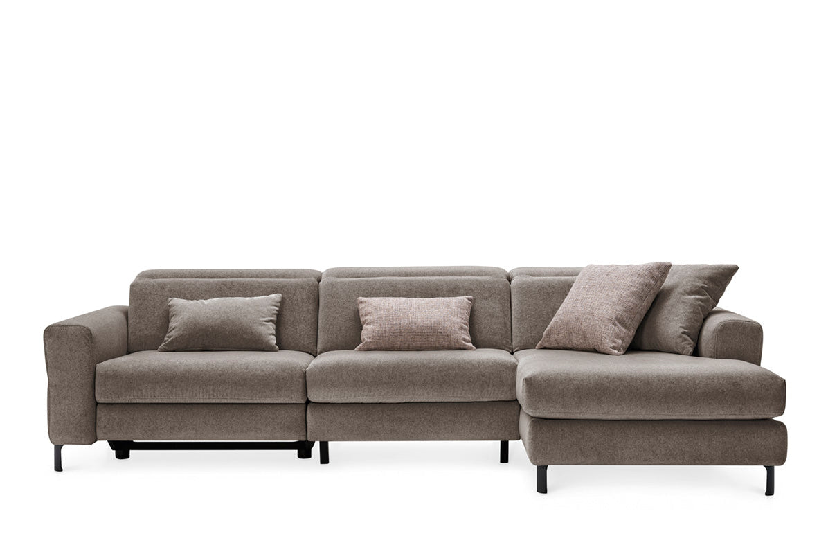 Rechtsseitige Eckcouch NORMA gepolstert