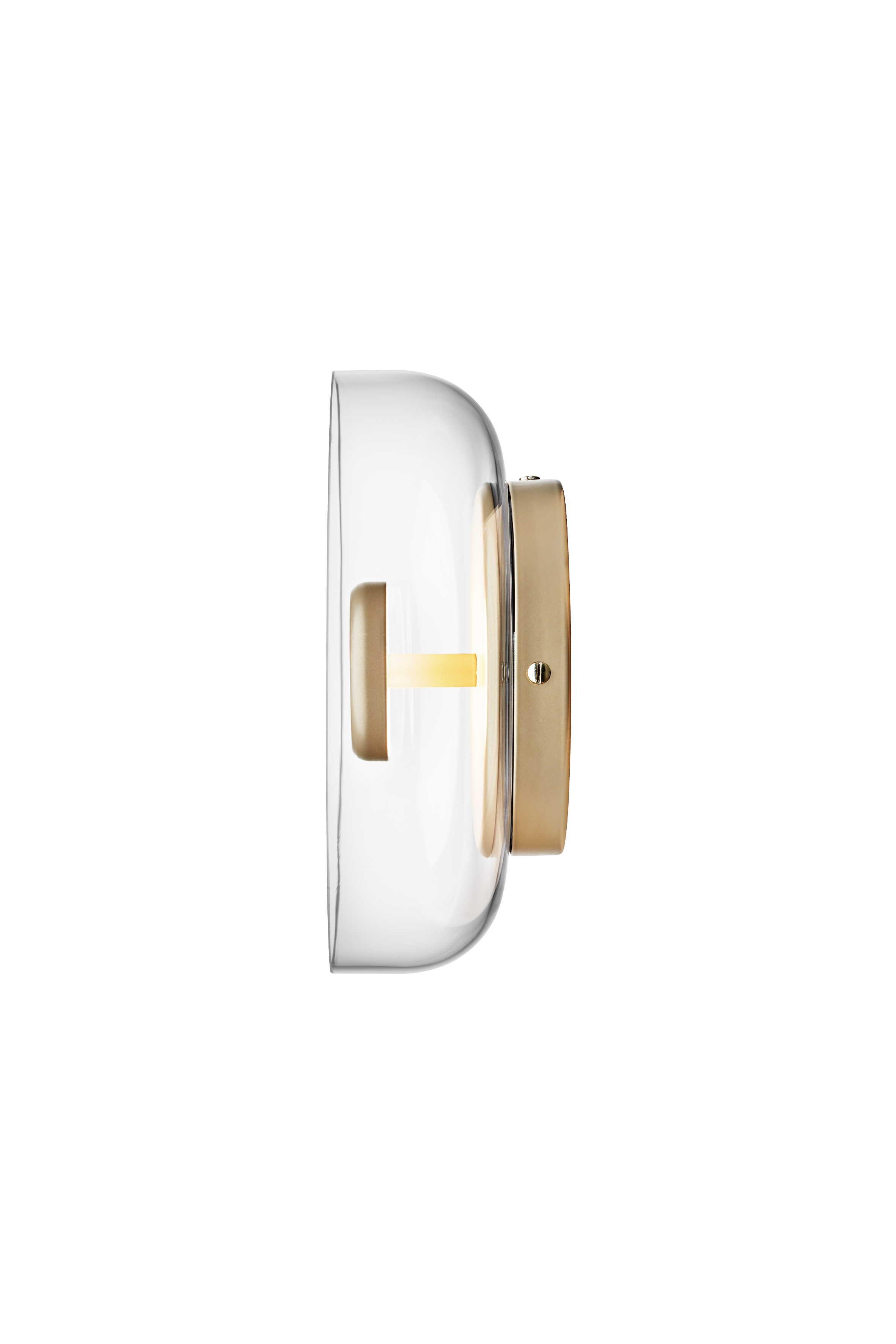 BLOSSI Wall Lamp in Gold with Transparent Glass