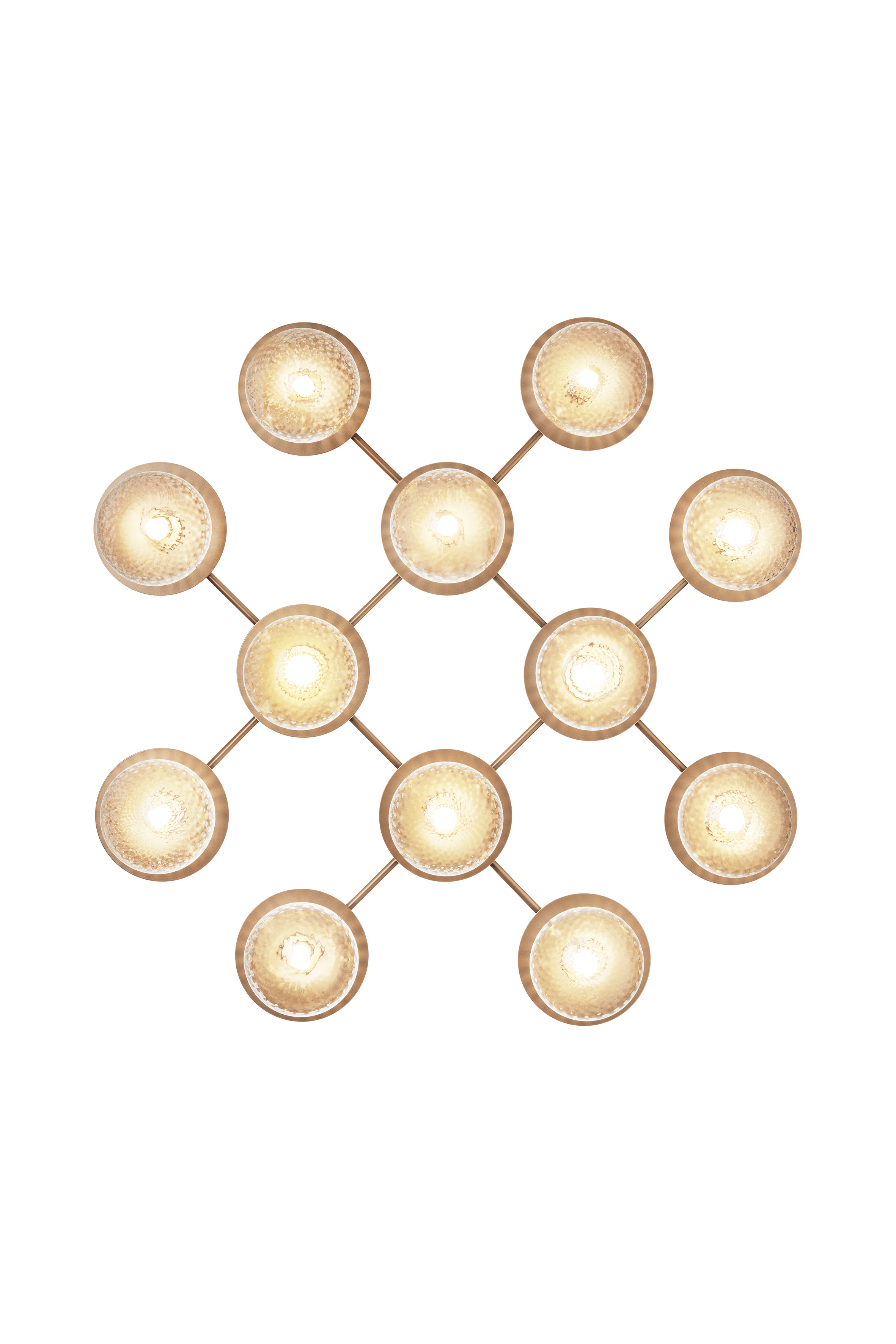 LIILA Wall Lamp 12 Gold with Transparent Glass