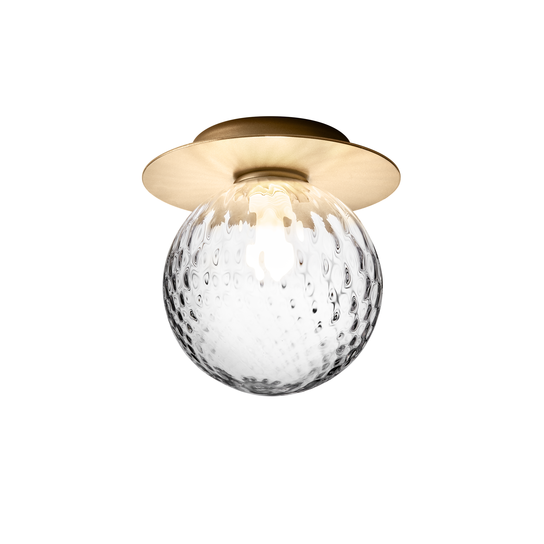 LIILA Gold Recessed Wall Sconce with Transparent Glass