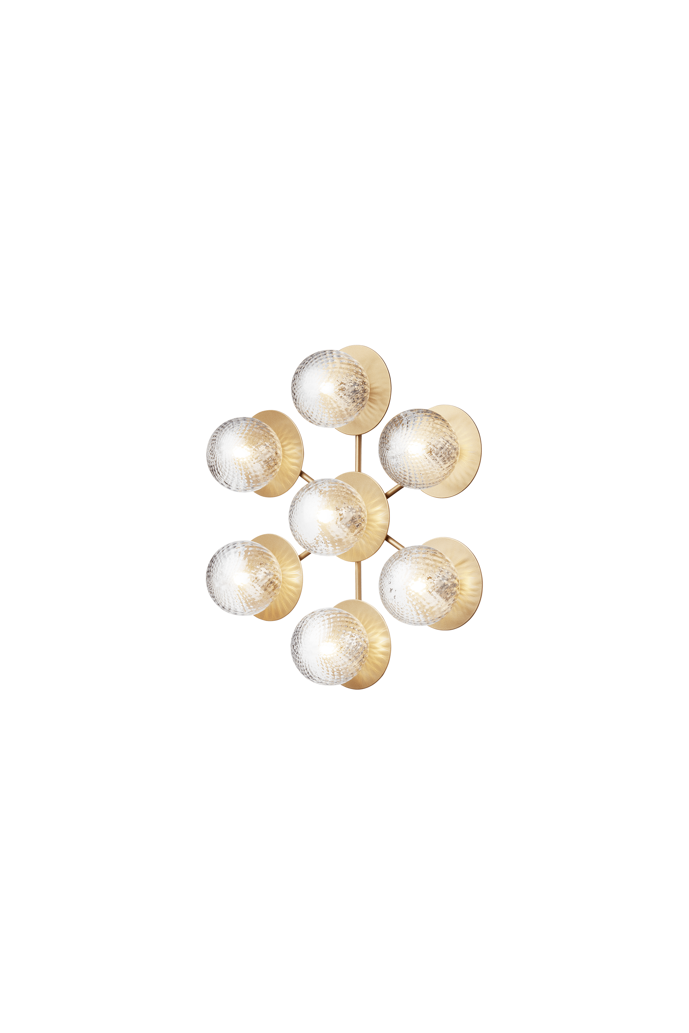 LIILA STAR Wall Lamp in Gold with Transparent Glass