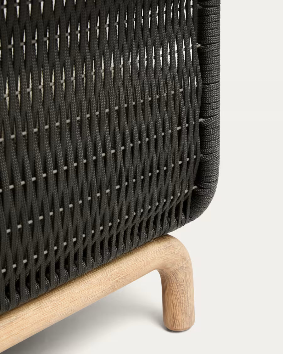 Sofa ogrodowa 2-osobowa ALIPA beżowy z czarnym