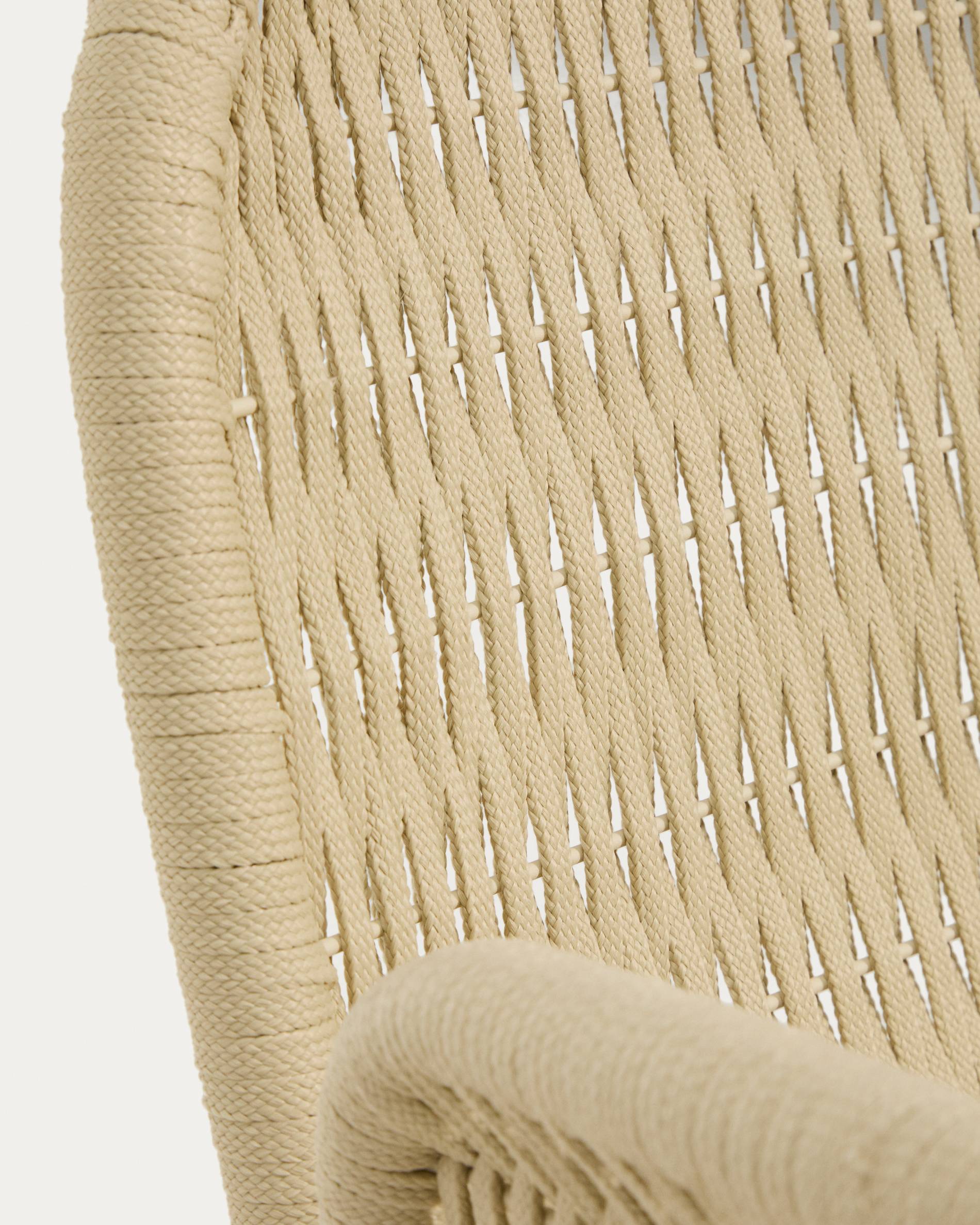 ALIPA Ecru Garden Chair with Armrests