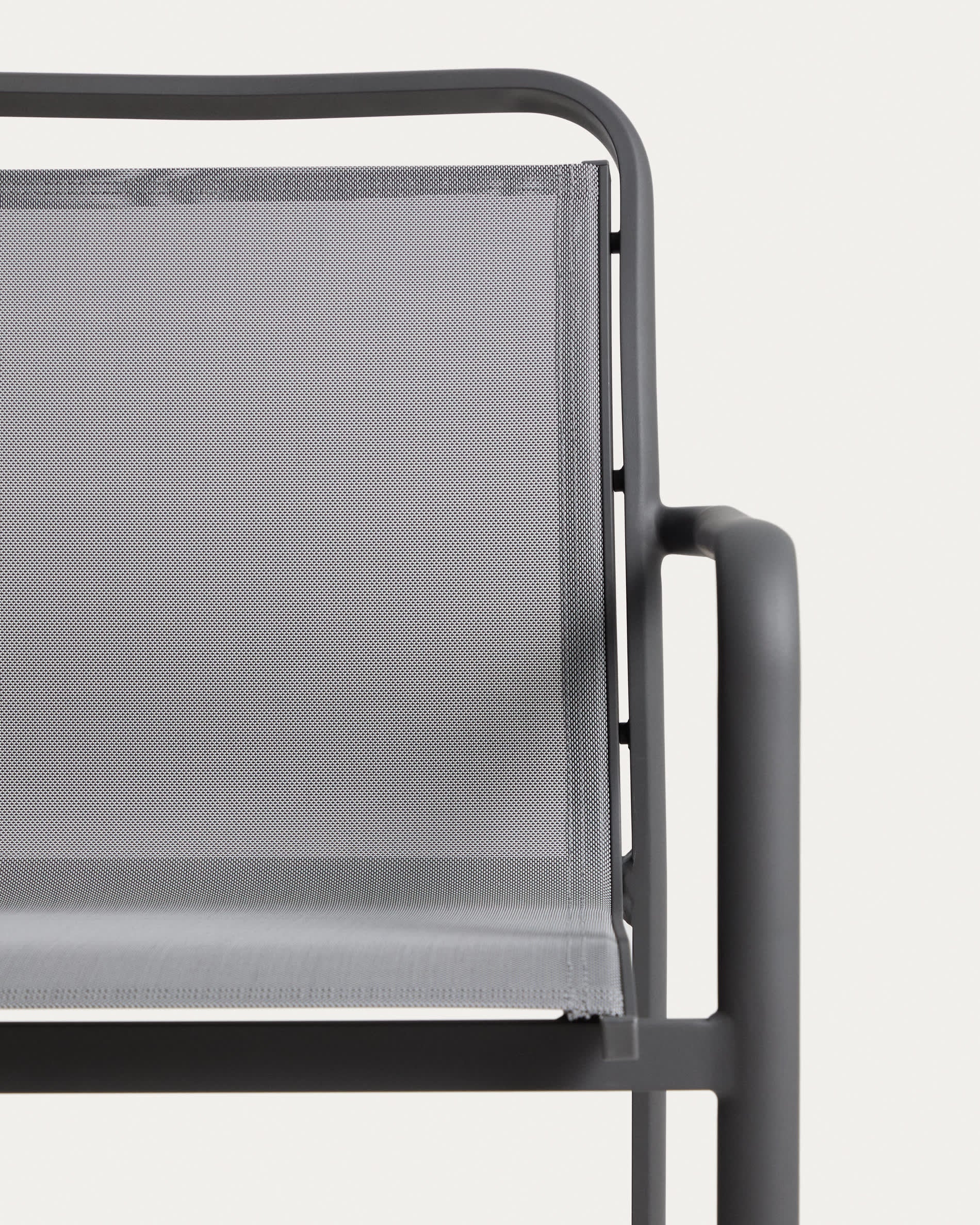 Krzesło ogrodowe LURI grafitowy