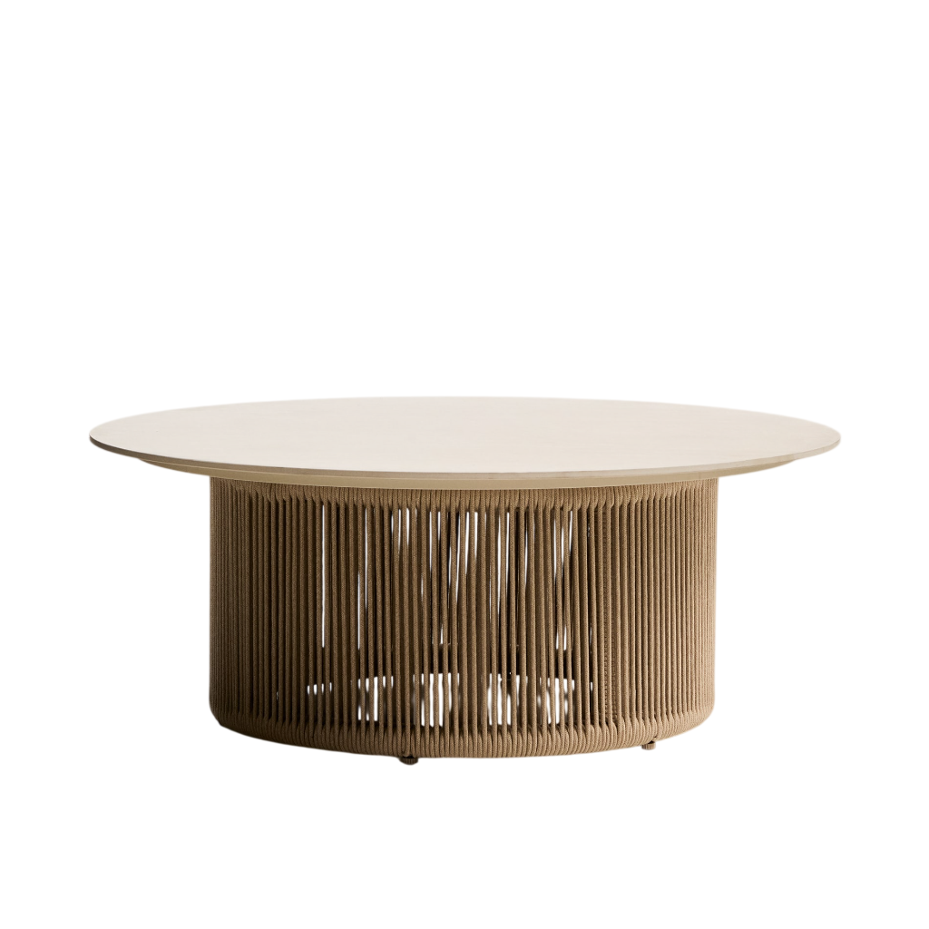 OROSEI ecru garden coffee table with beige