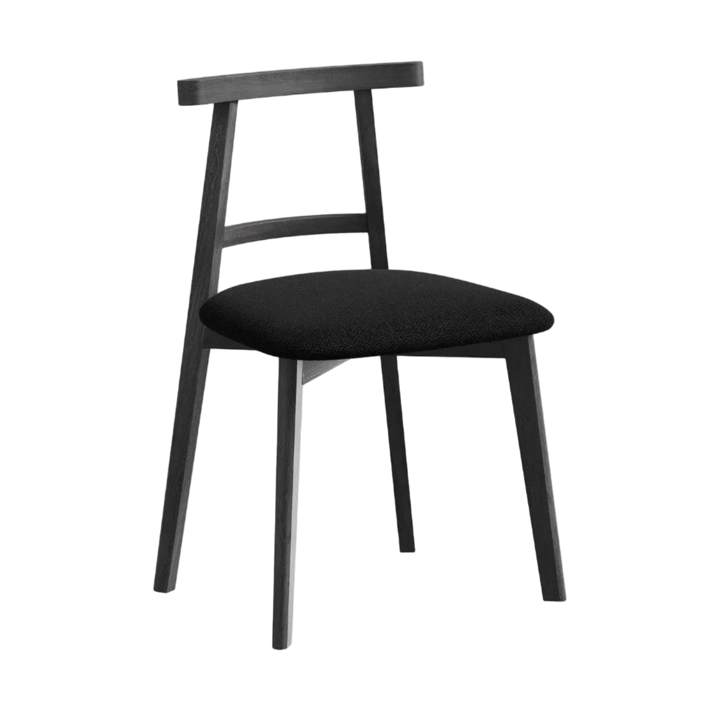 OHELO Chair in Black Boucle with Black Beech Base