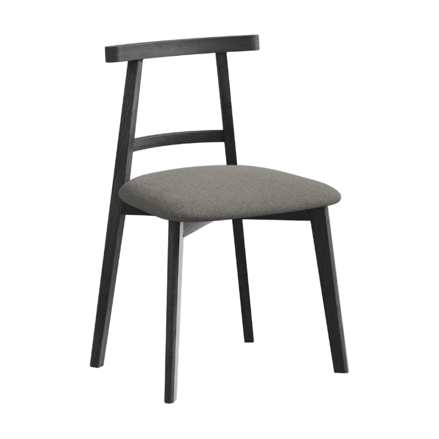 Krzesło OHELO ciemnoszary z czarną bukową podstawą