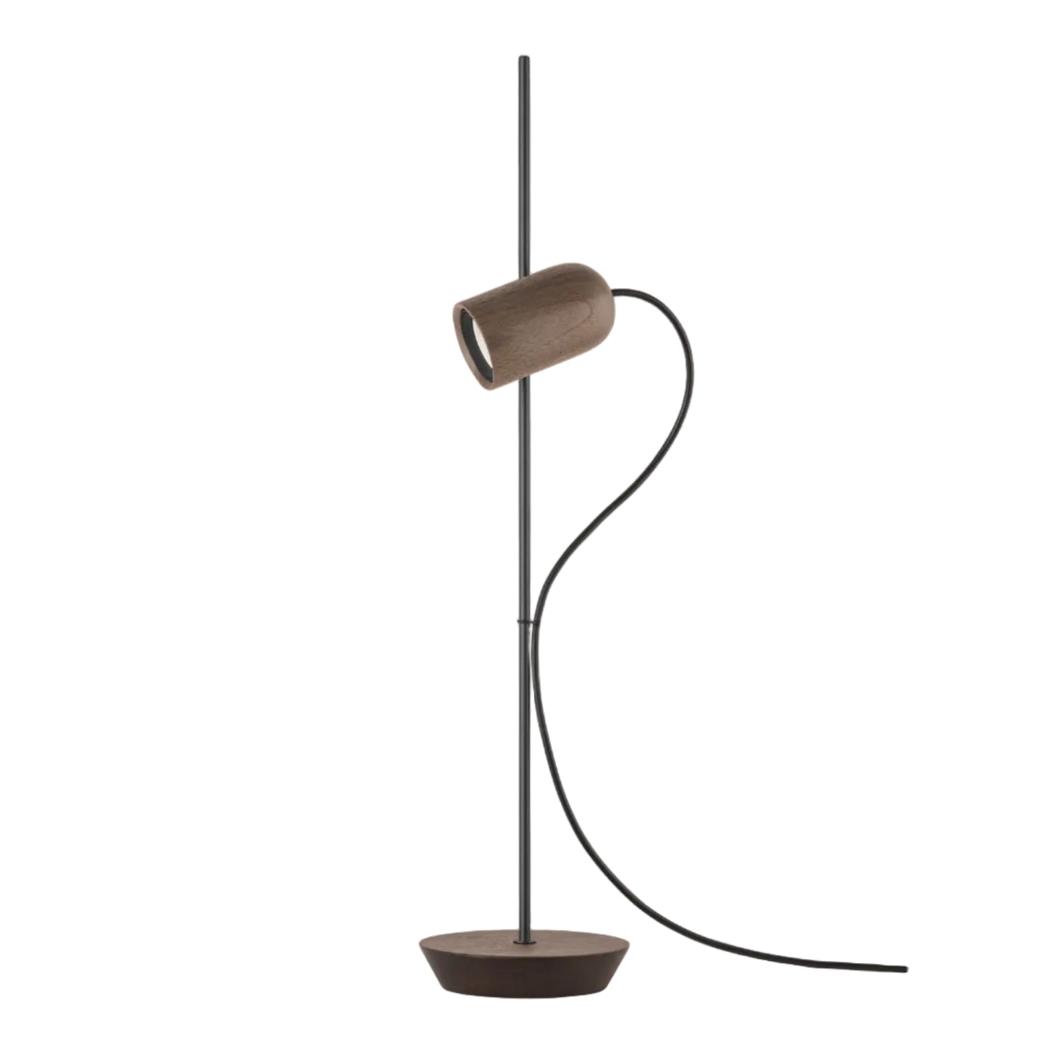 ONFA Walnut Wood Table Lamp with Graphite Finish