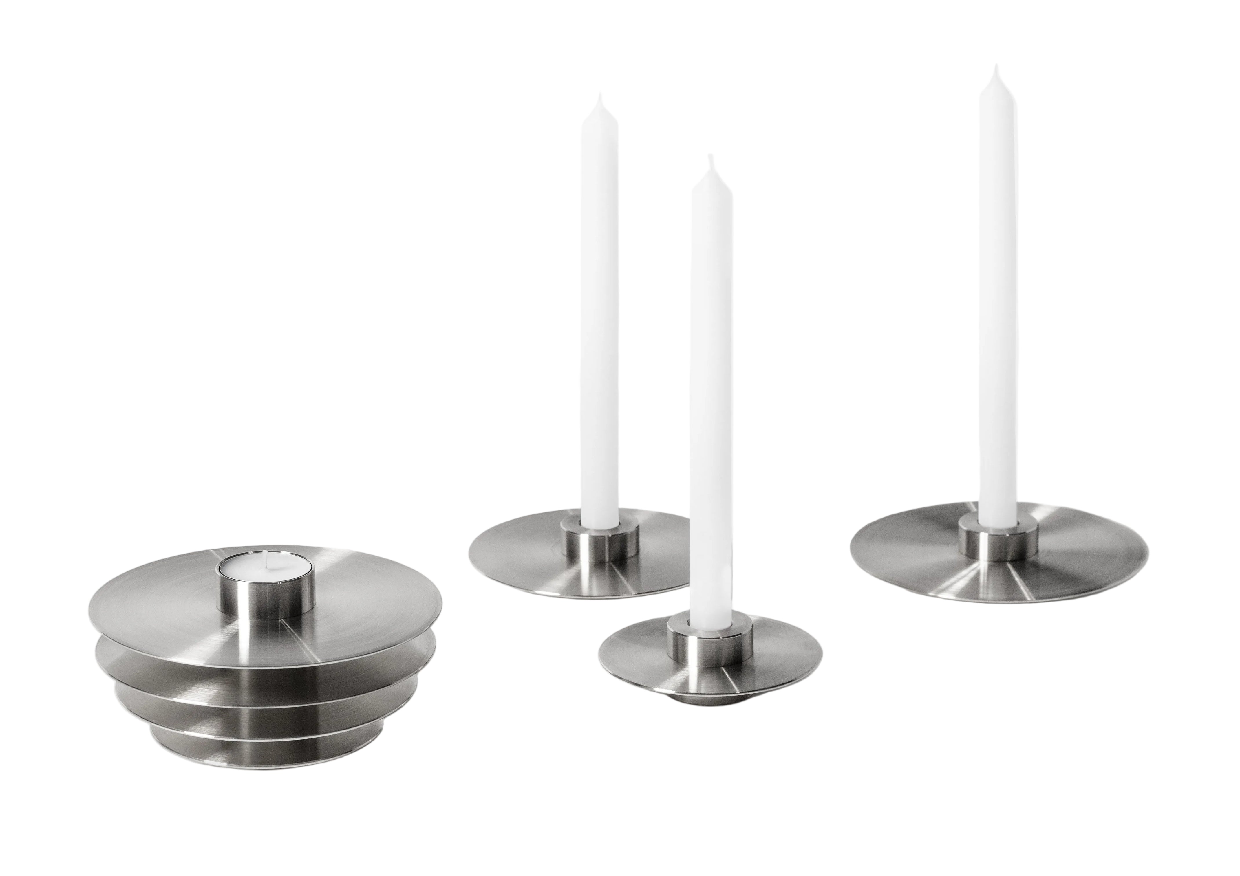 ORB Steel Candle Holder Set