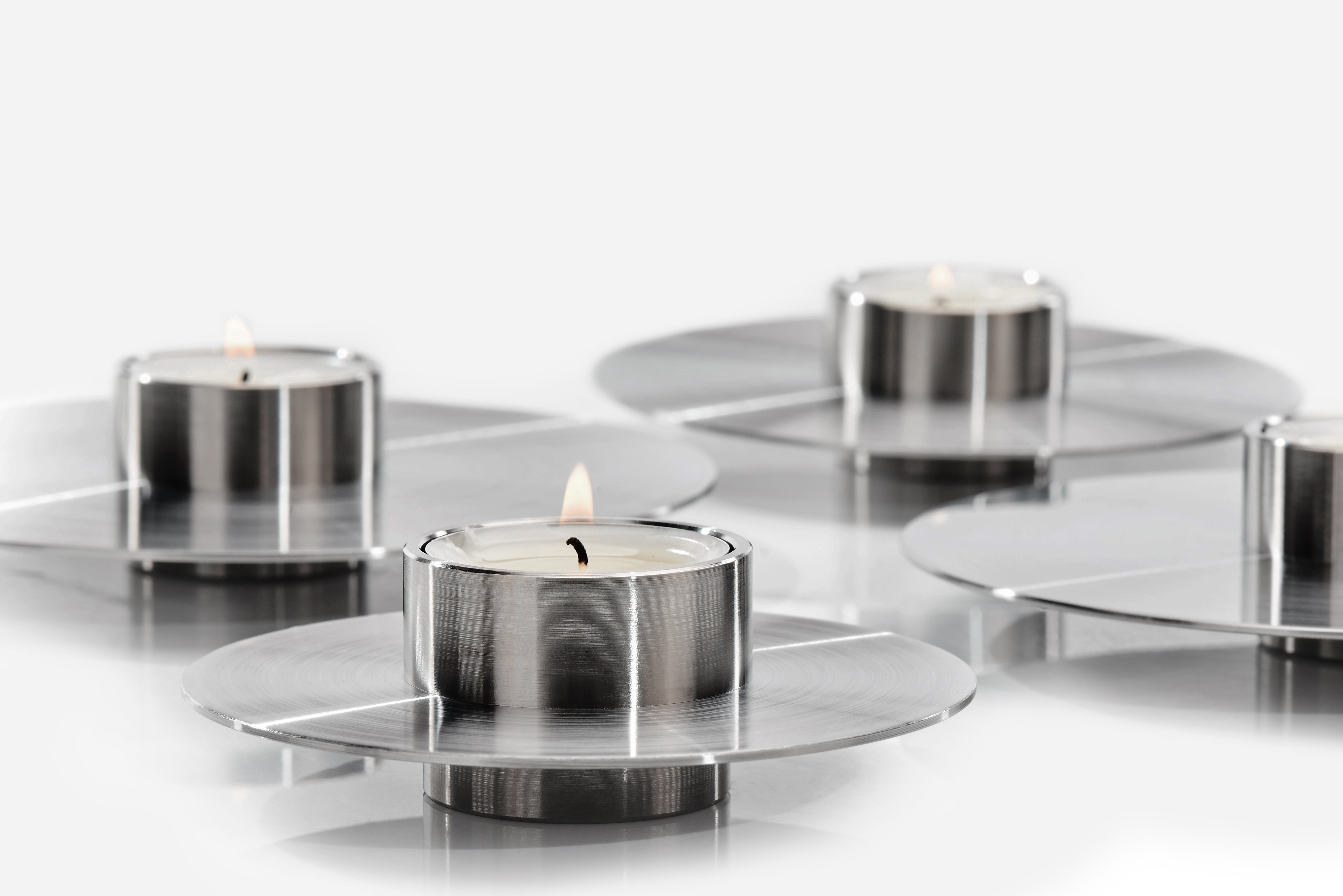 ORB Steel Candle Holder Set