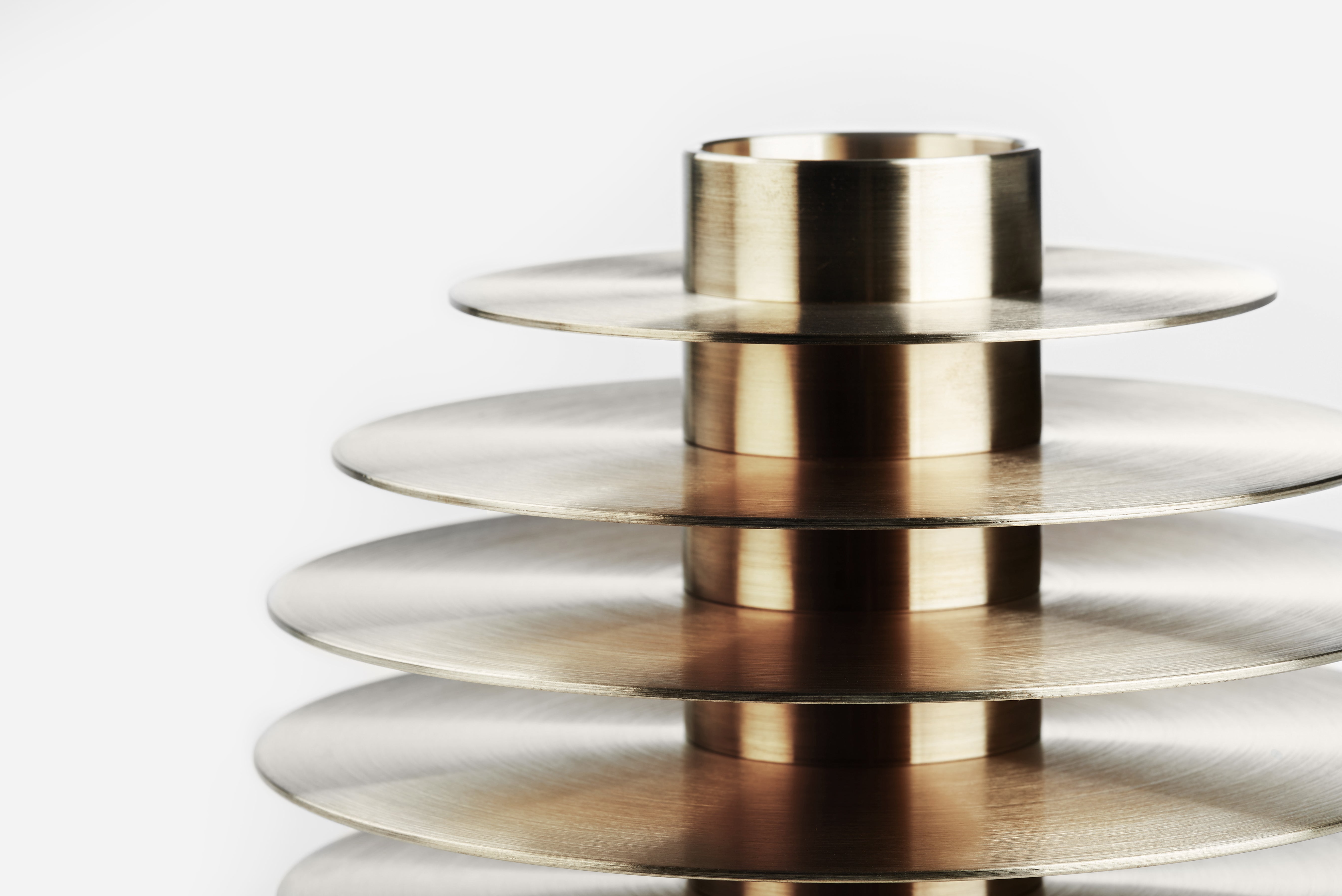 ORB Brass Candle Holder Set