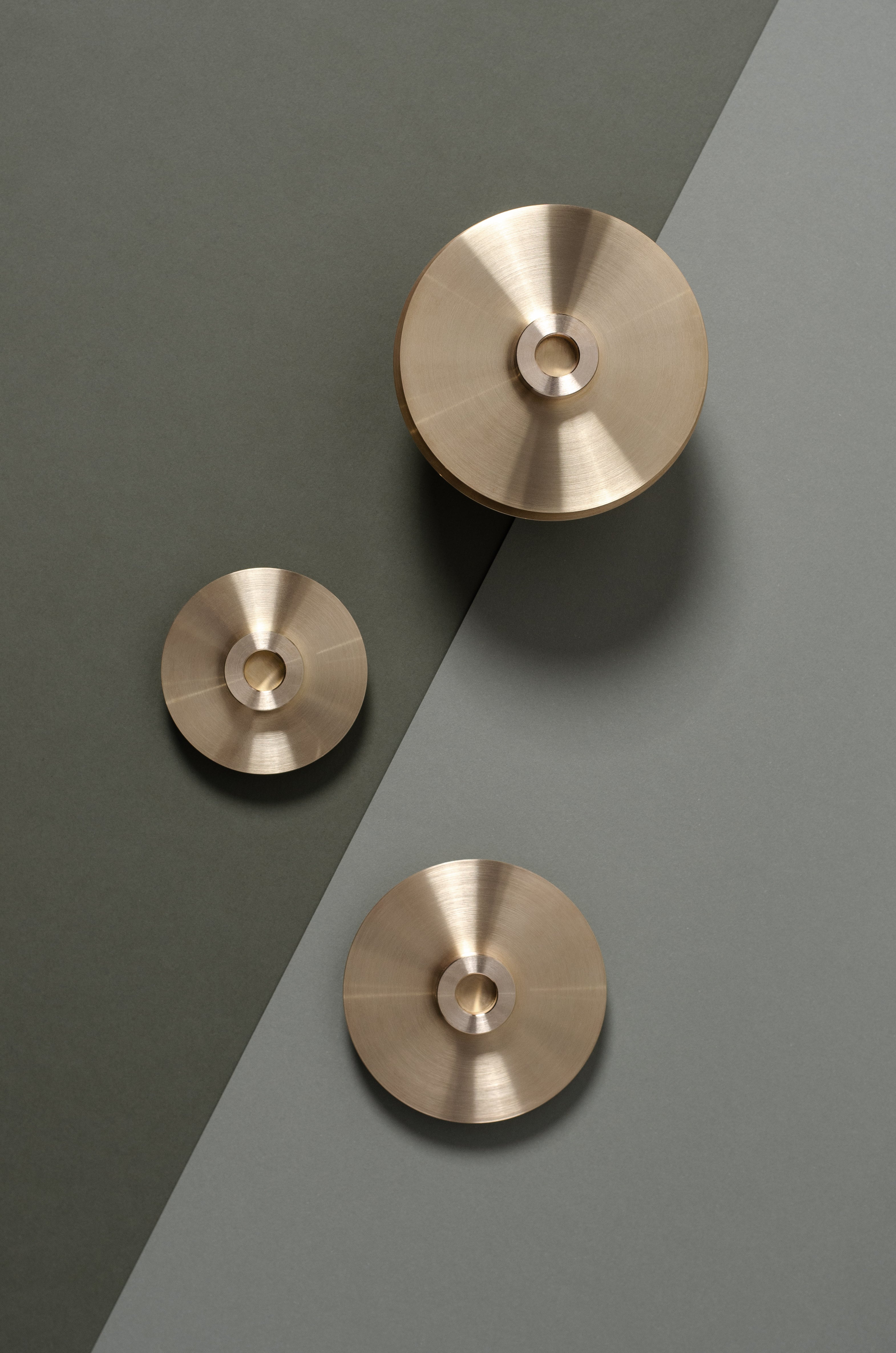 ORB Brass Candle Holder Set