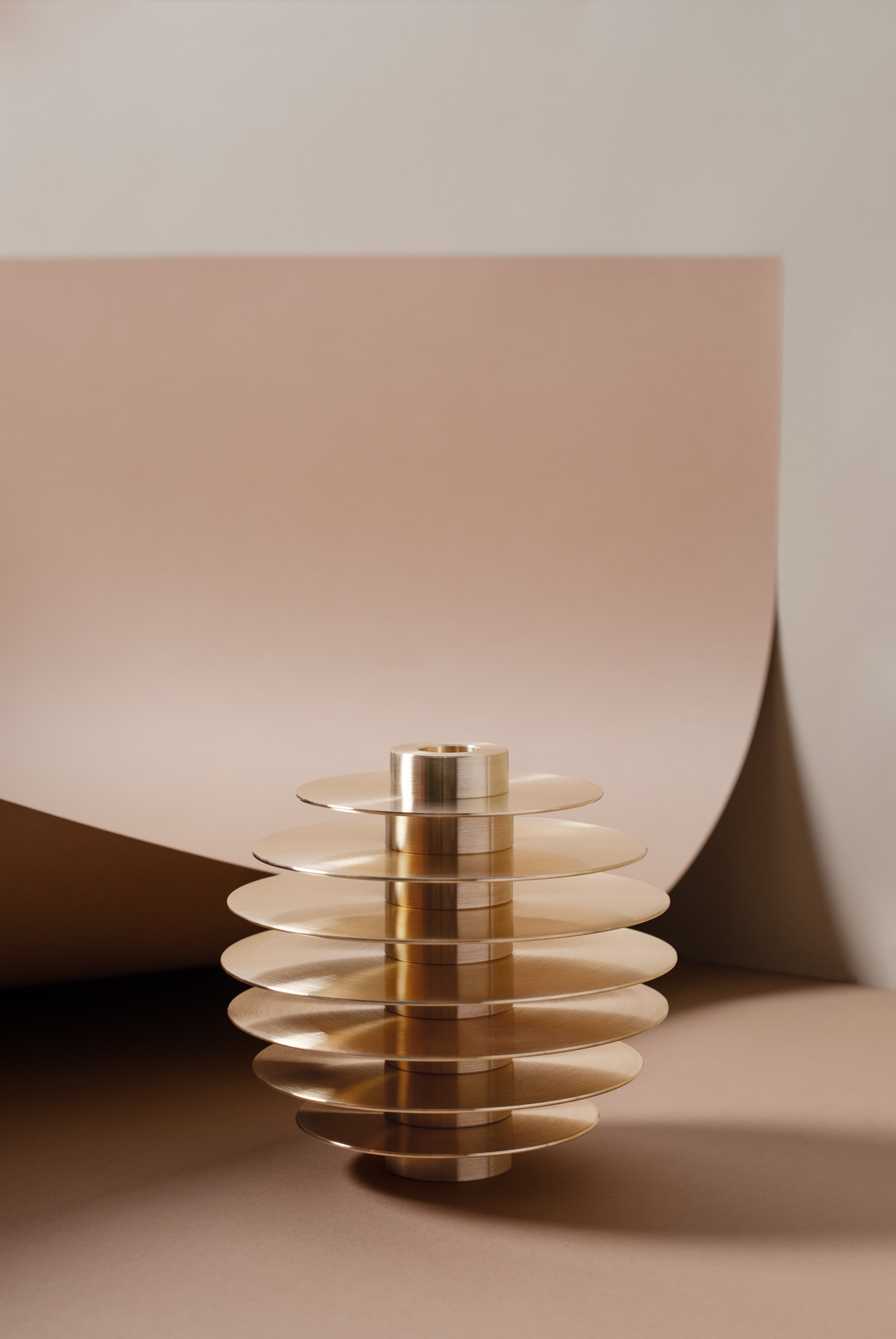 ORB Brass Candle Holder Set