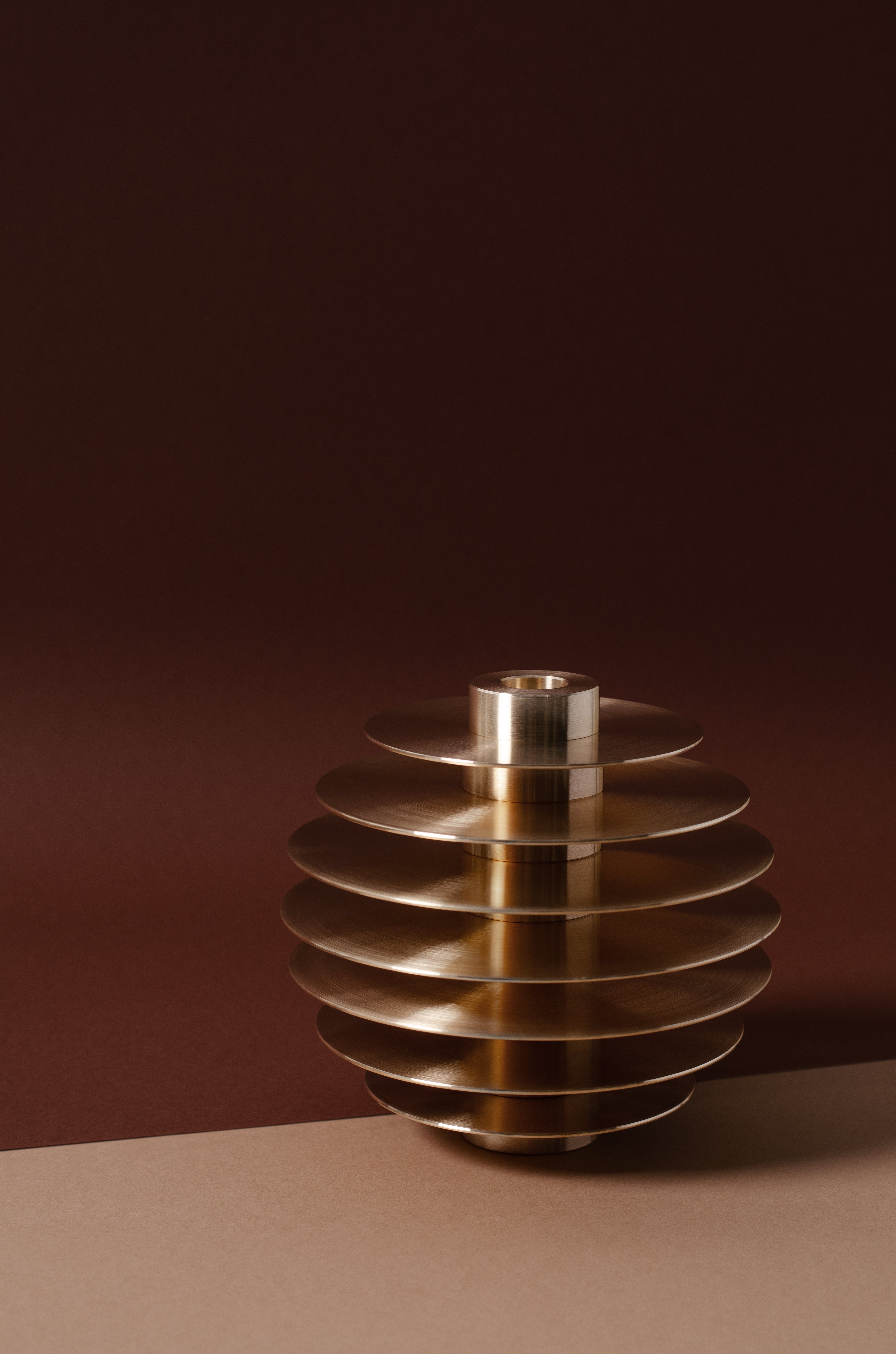 ORB Brass Candle Holder Set