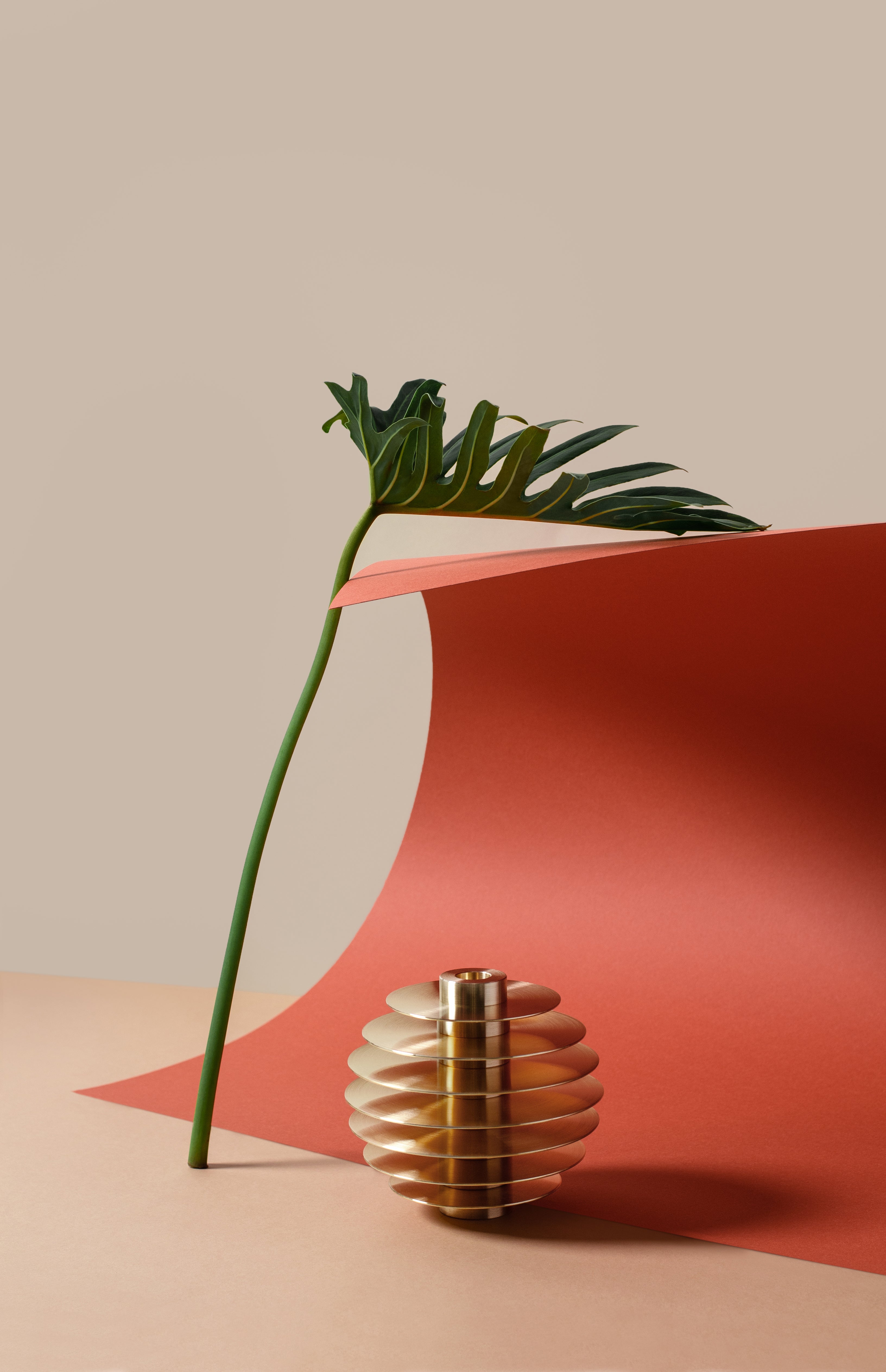 ORB Brass Candle Holder Set