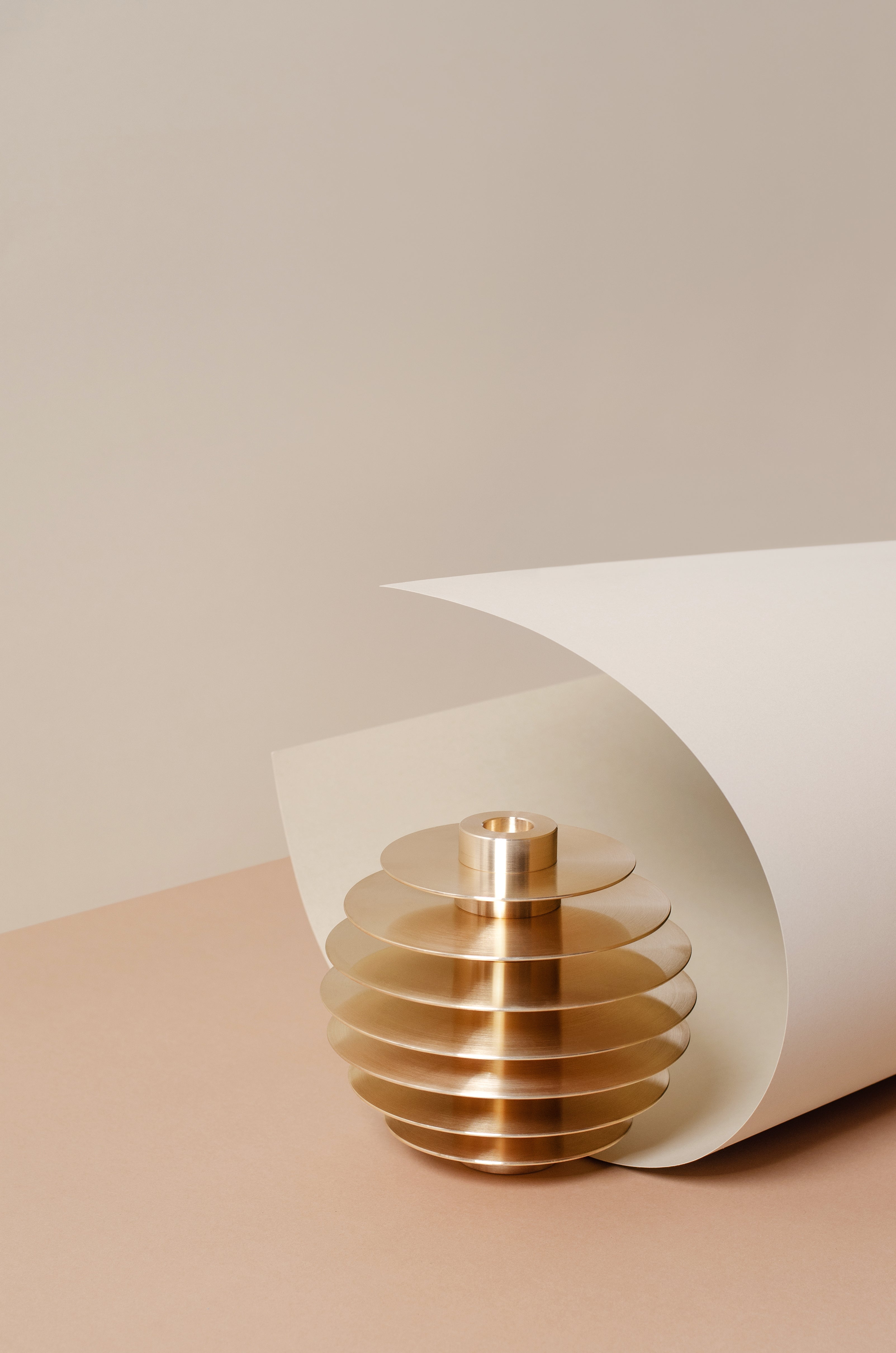 ORB Brass Candle Holder Set