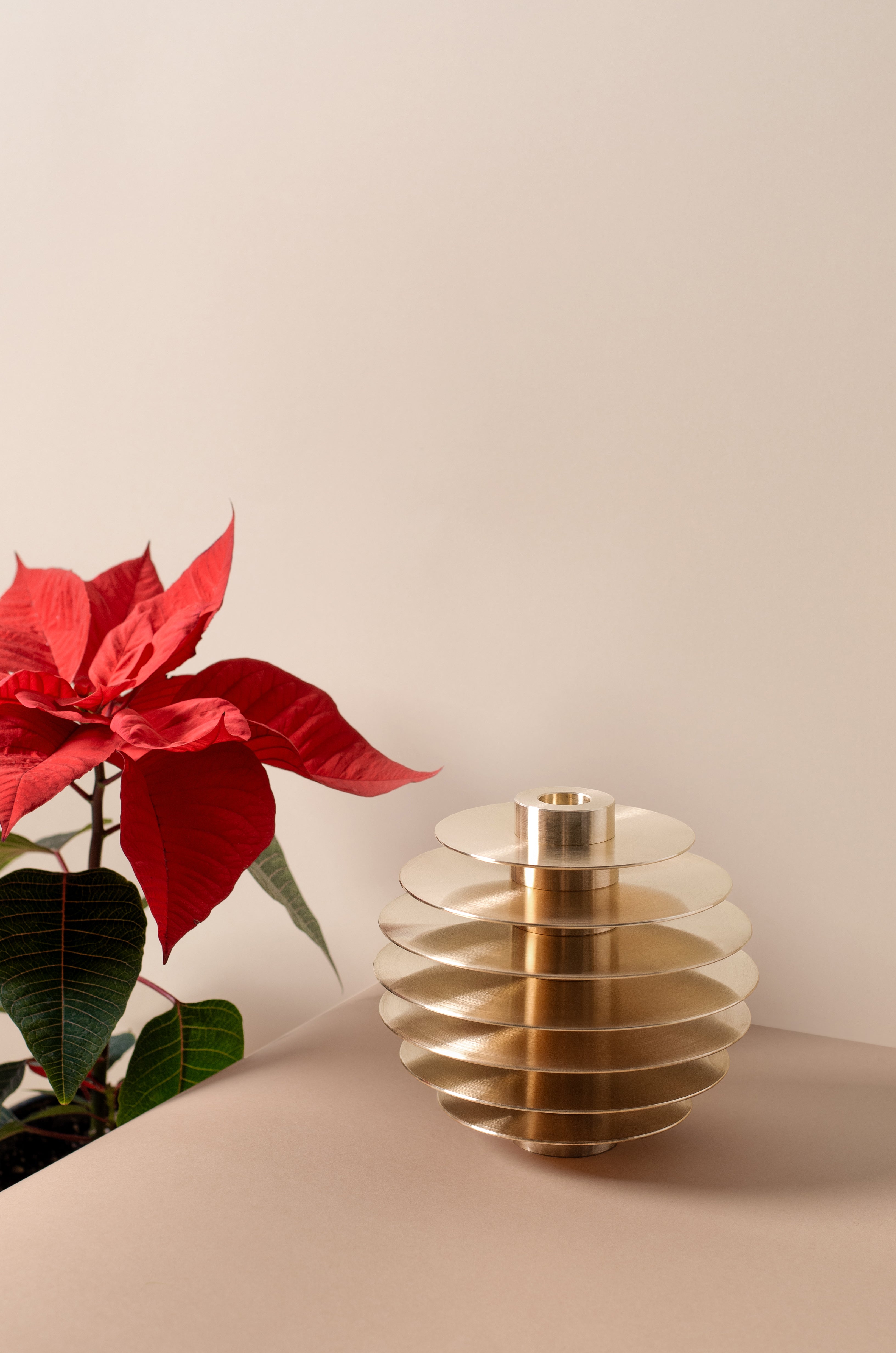 ORB Brass Candle Holder Set