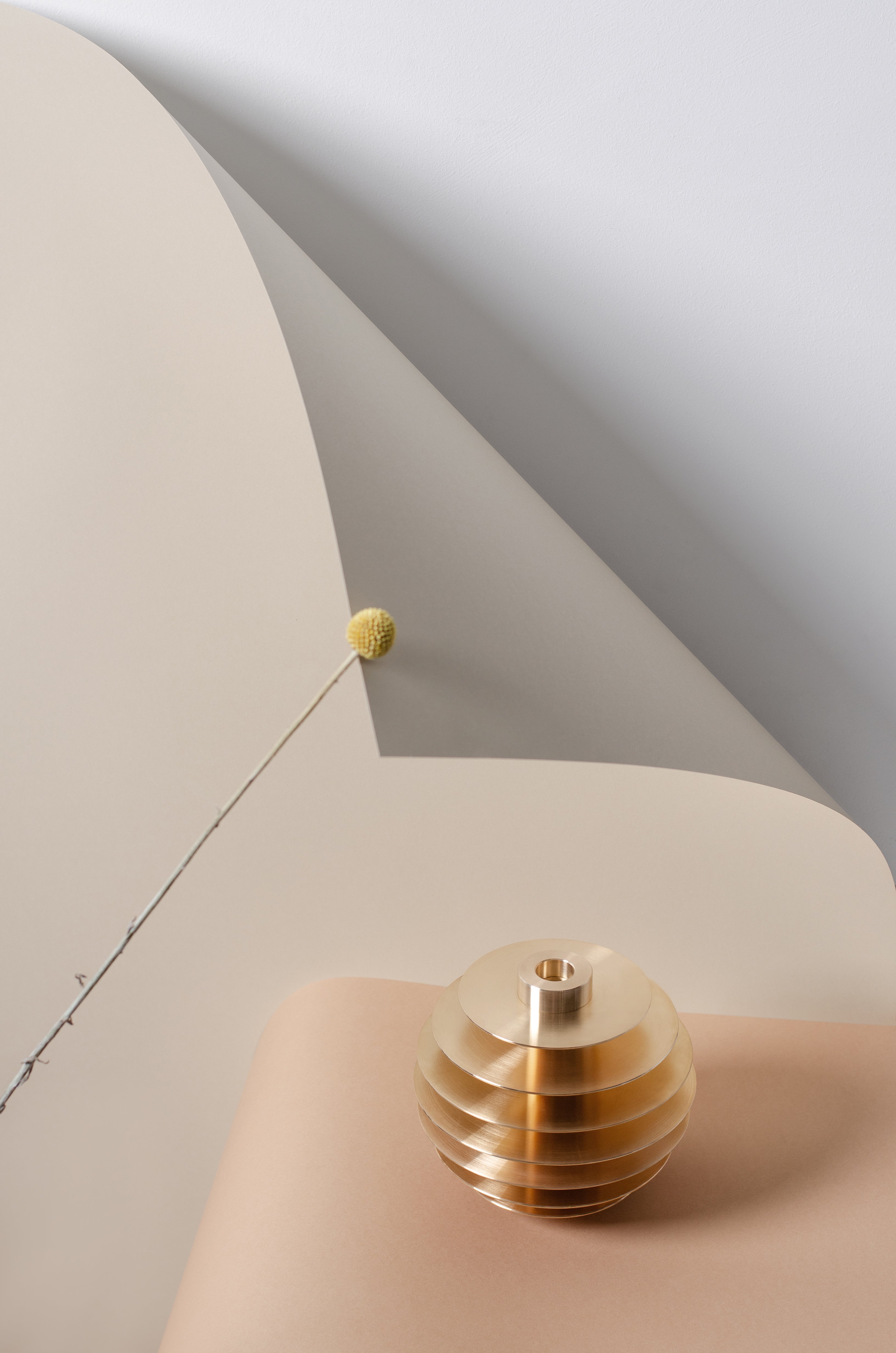 ORB Brass Candle Holder Set